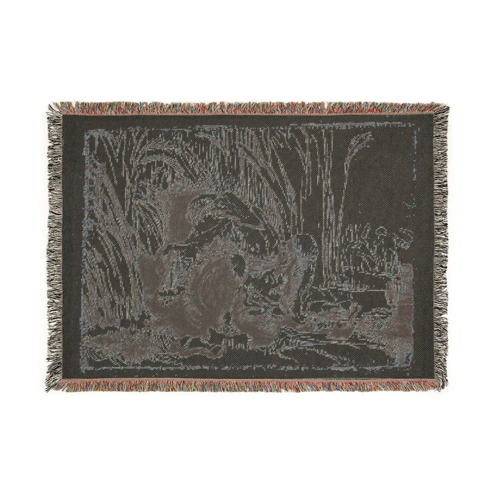 Rembrandt van Rijn - The Monk in the Cornfield | Woven Tapestry Blanket