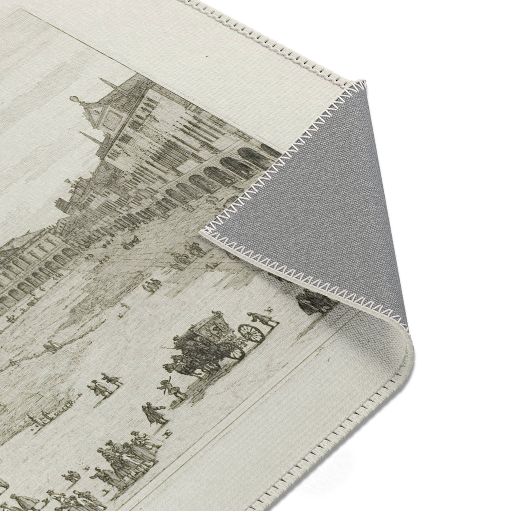 Canaletto - Prà della Valle, from Vedute | Area Rug
