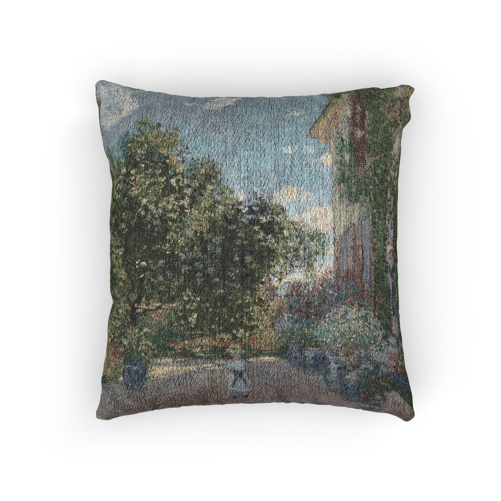 Claude Monet - The Artist's House at Argenteuil | Woven Pillow
