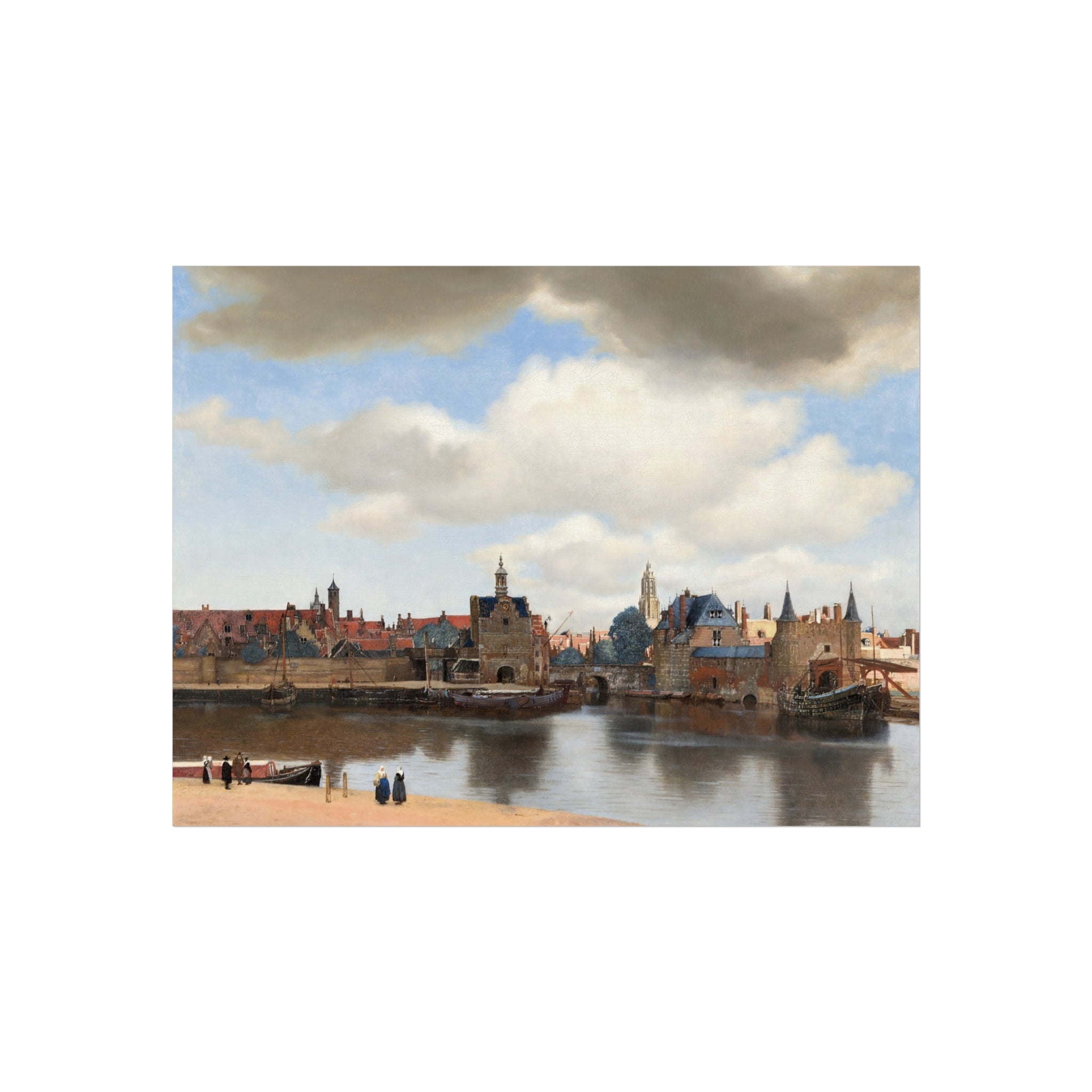 Johannes Vermeer - View of Delft - 92 - Mauritshuis | Fine Art Poster