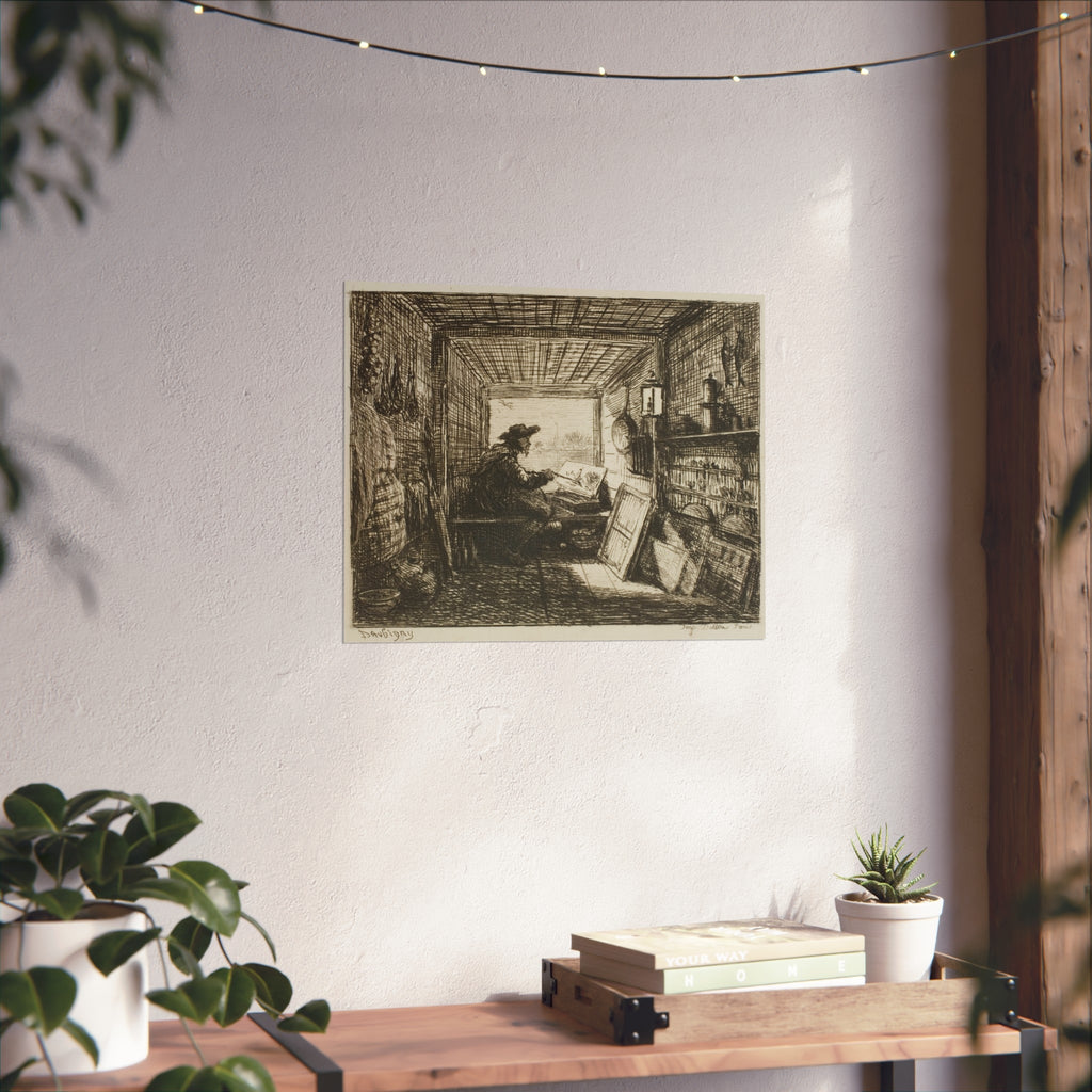 Charles François Daubigny - The Boat Studio, from The Boat Trip | Fine Art Poster