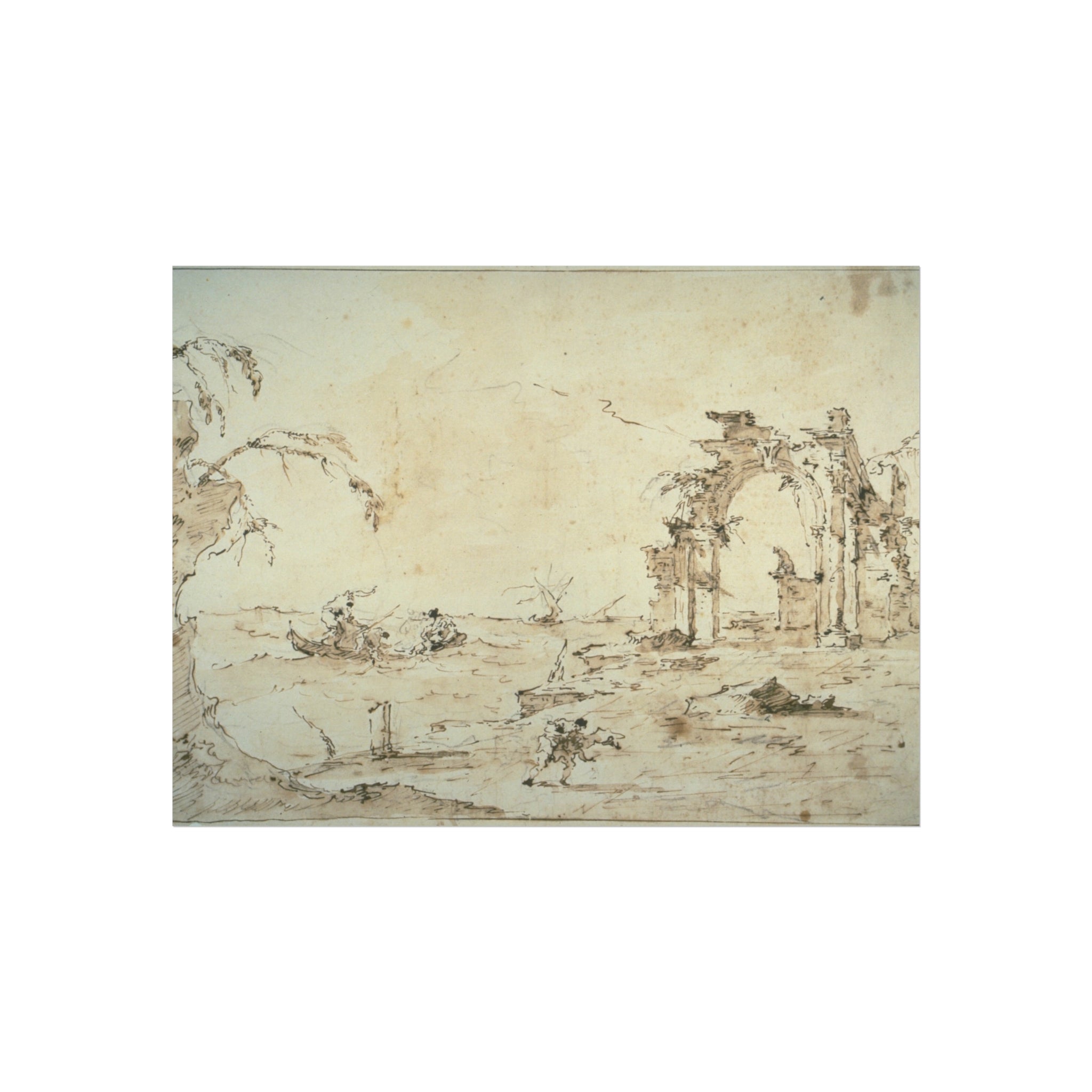 Francesco Guardi - Capriccio with a Squall on the Lagoon | Fine Art Poster
