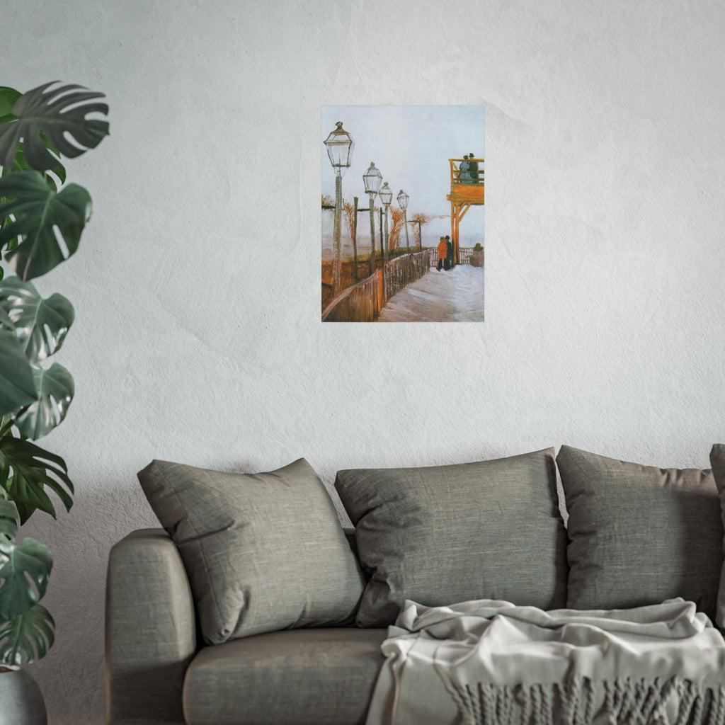 Vincent van Gogh - Terrace of the Moulin de Blute-Fin | Fine Art Poster