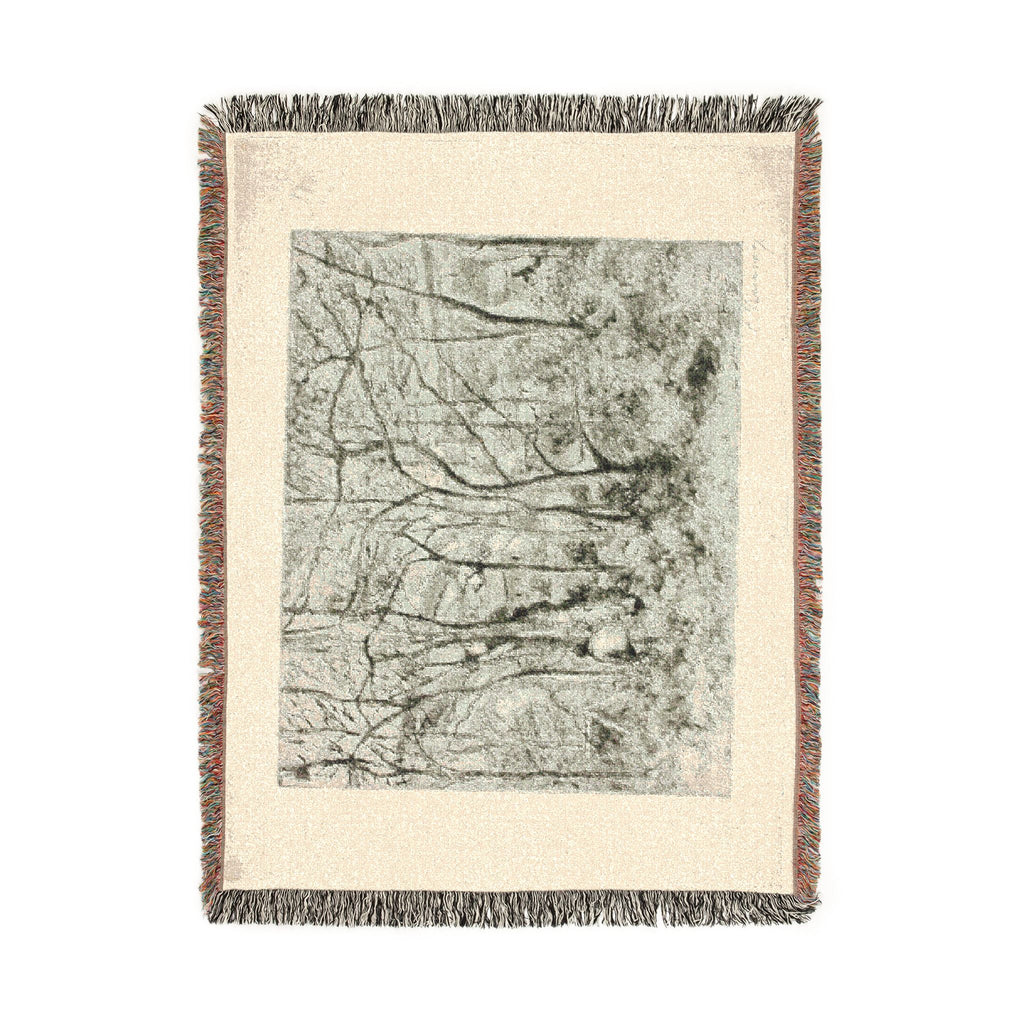 Camille Pissarro - Woodlands at the Hermitage | Woven Tapestry Blanket