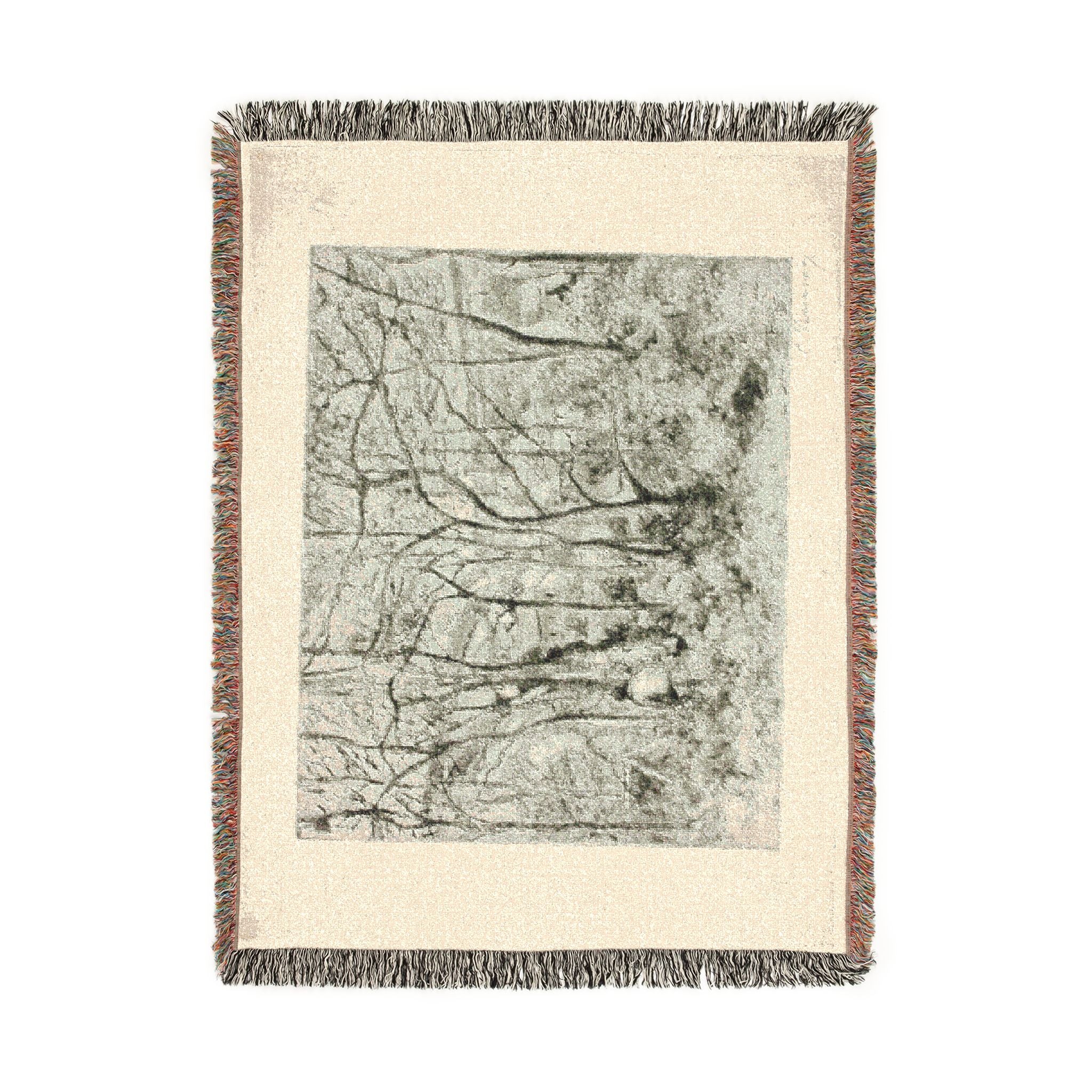 Camille Pissarro - Woodlands at the Hermitage | Woven Tapestry Blanket