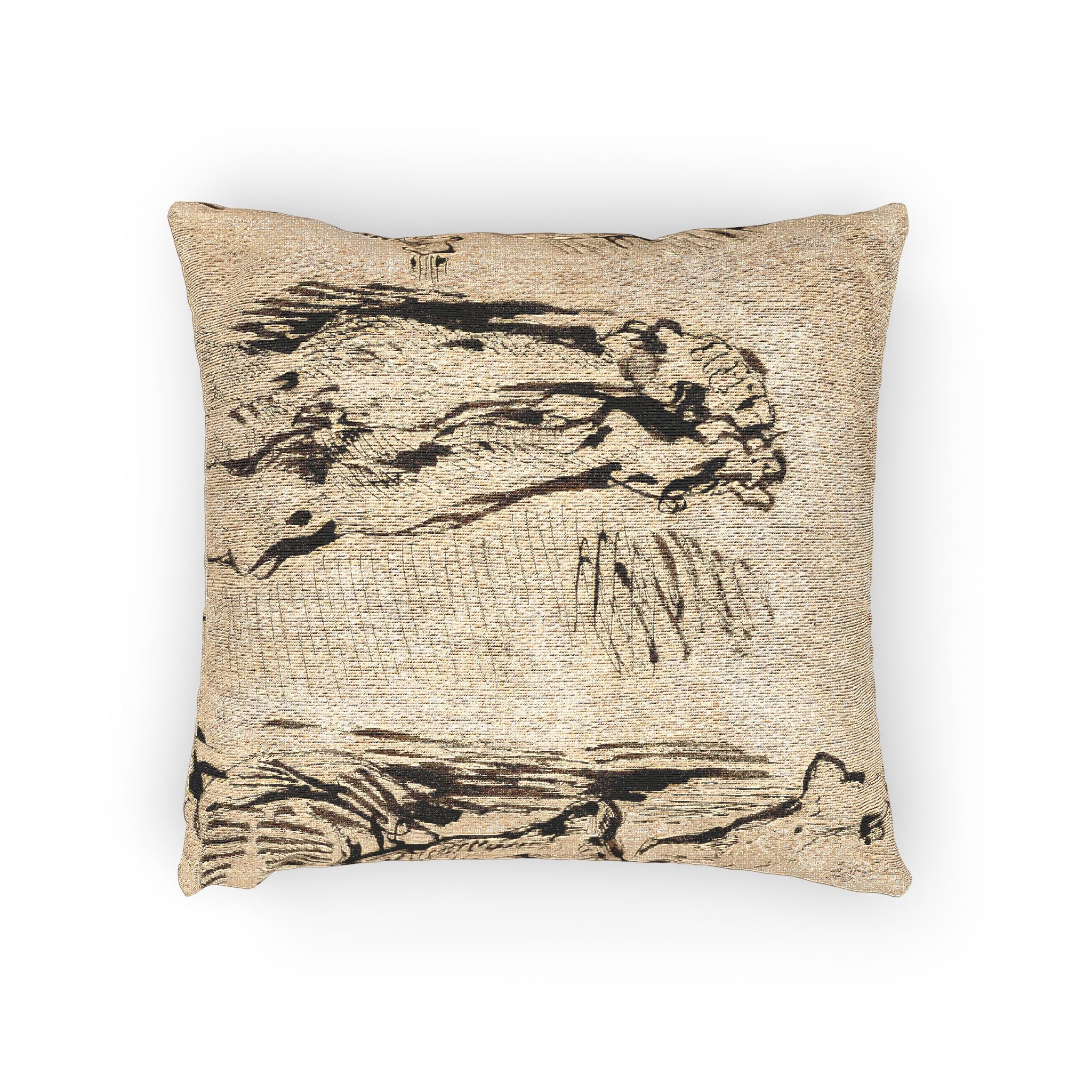 Eugène Delacroix - Study of Arms and Legs of Christ Crucified | Woven Pillow