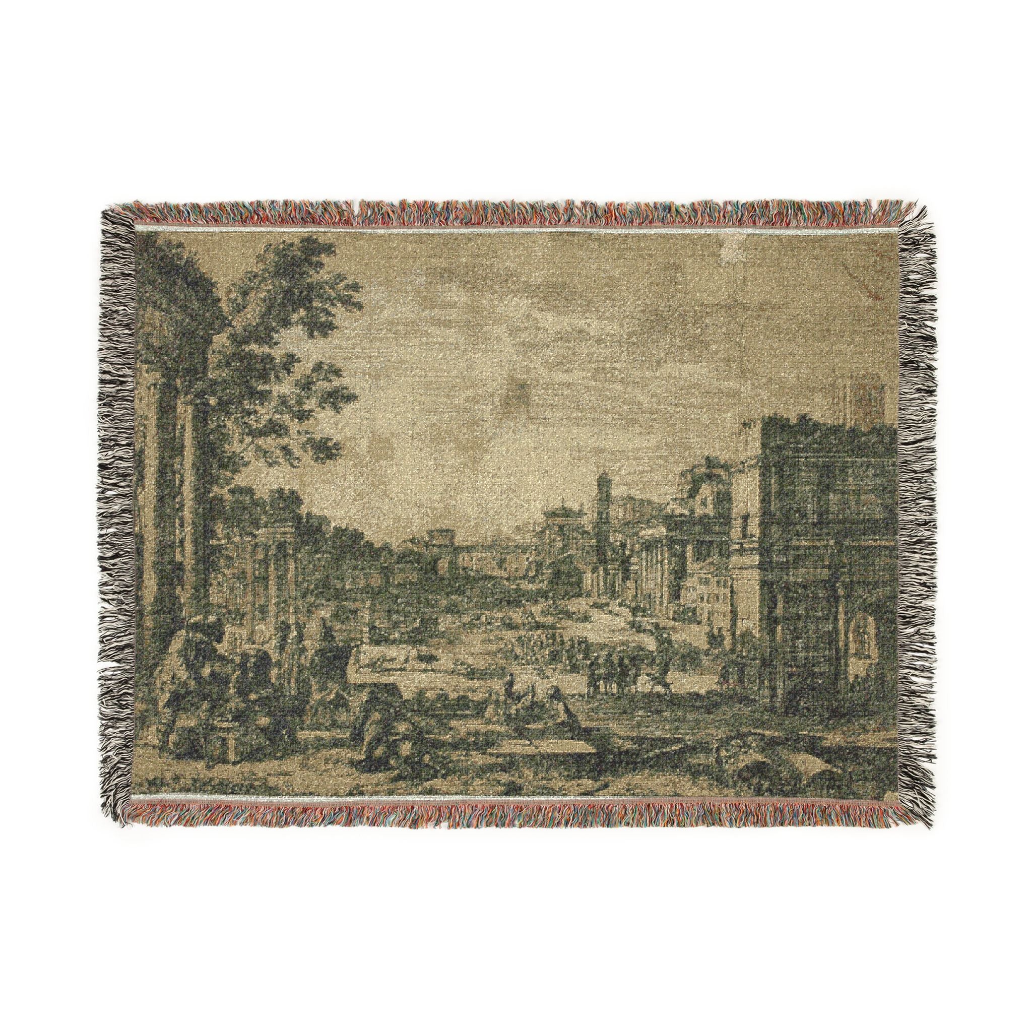 Claude Lorrain - The Roman Forum | Woven Tapestry Blanket