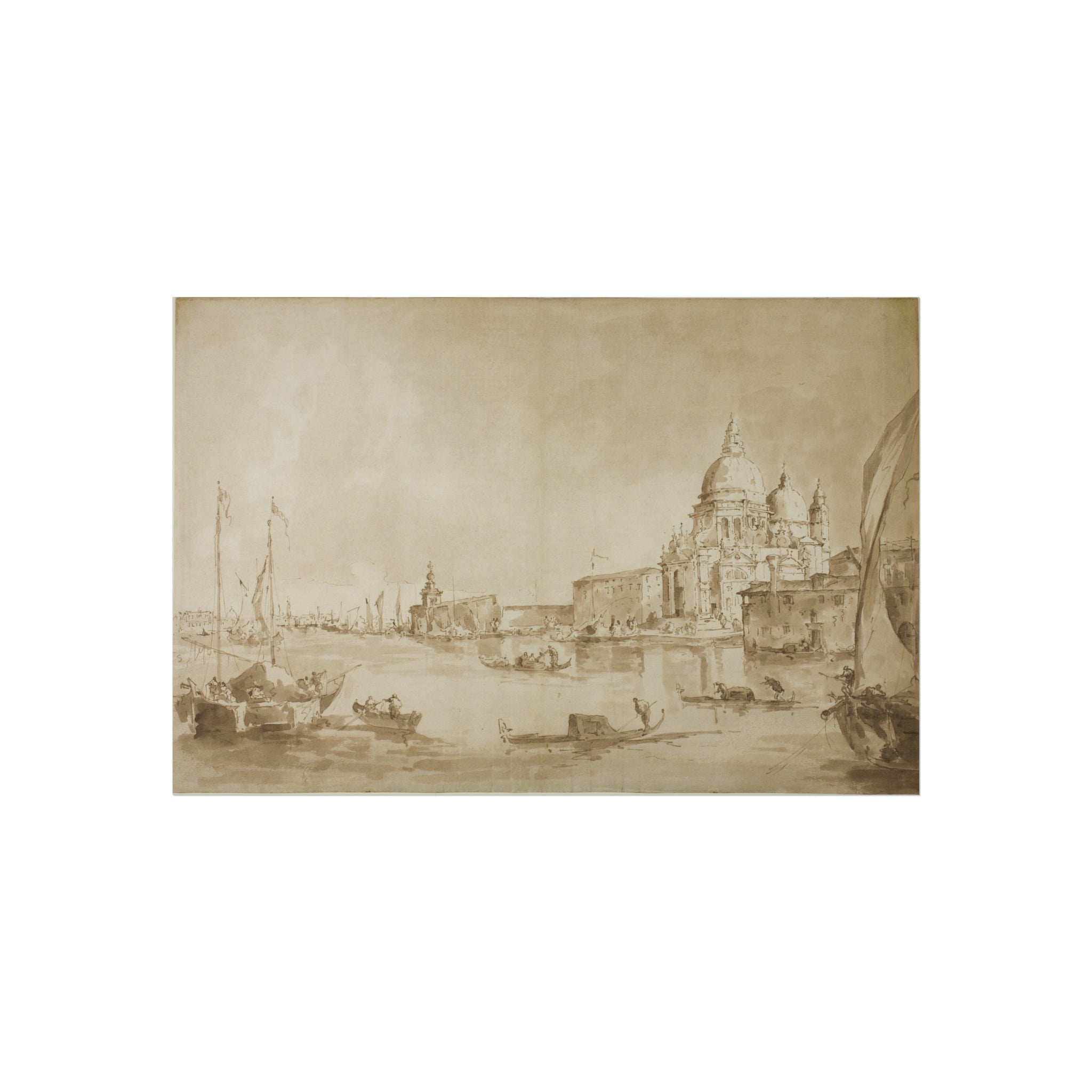 Imitator of Francesco Guardi - Bacino di San Marco with the Dogana del Mare and Santa Maria della Salute | Fine Art Poster