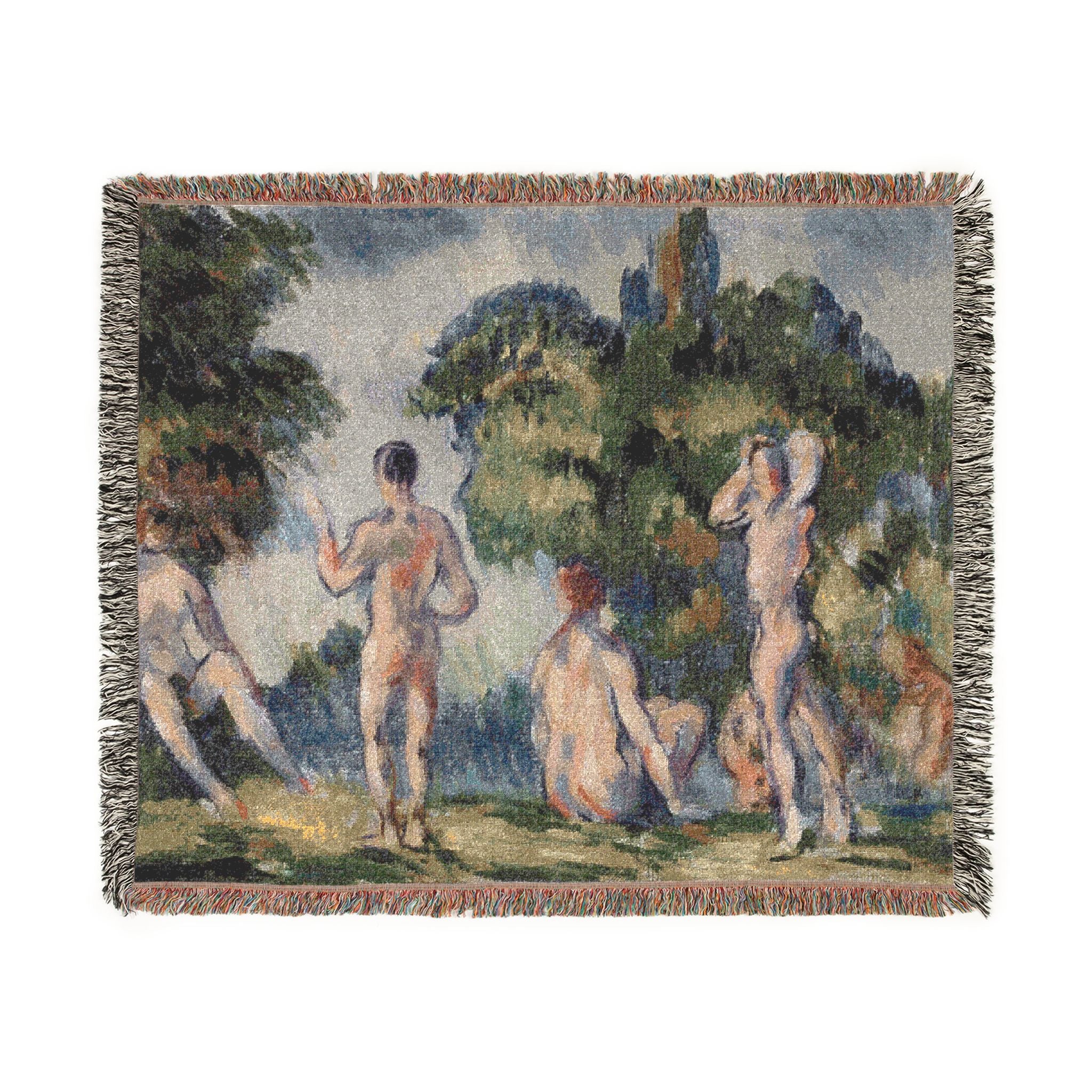 Bathers Paul Cezanne Tapestry Blanket