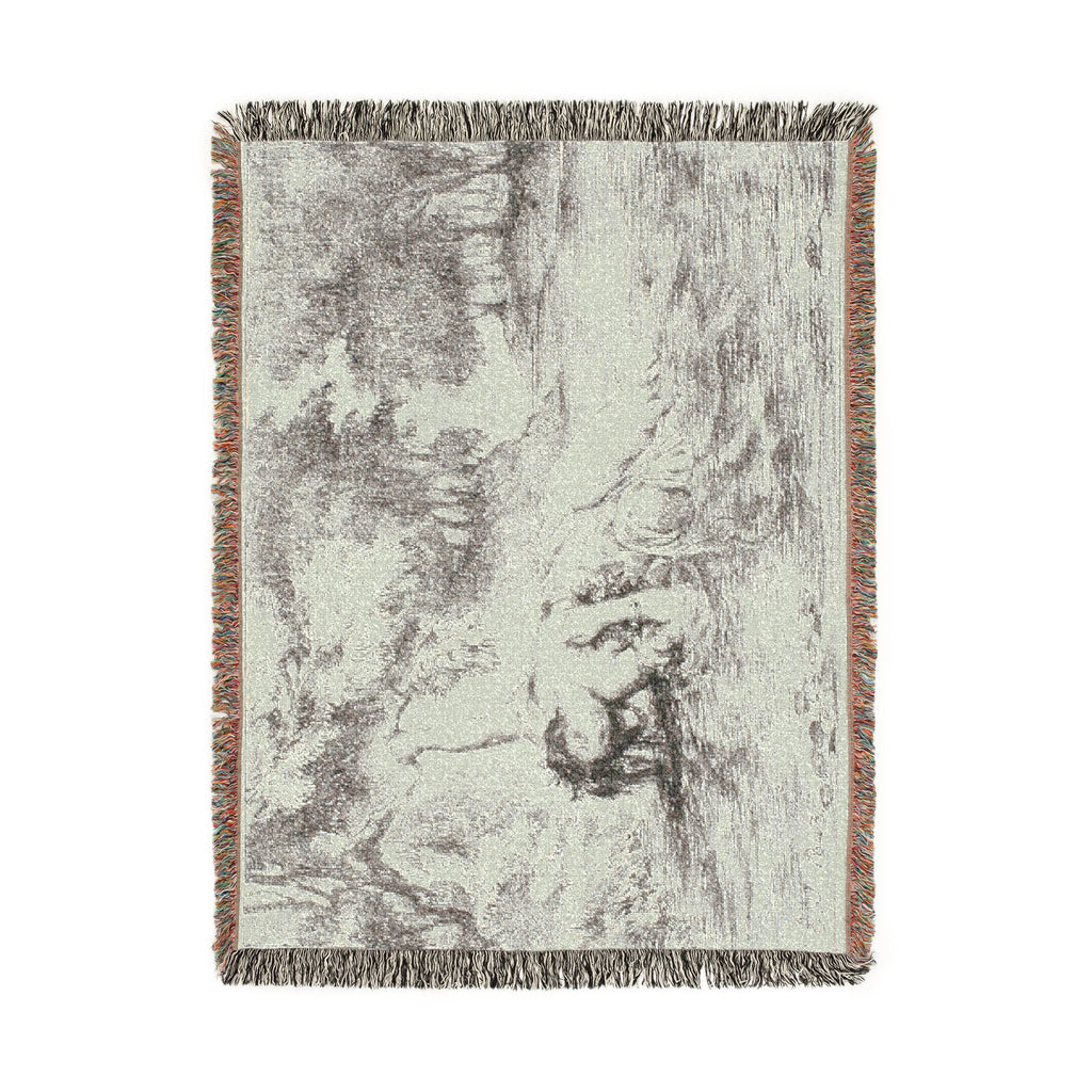 Eugène Delacroix - Ophelia's Death | Woven Tapestry Blanket