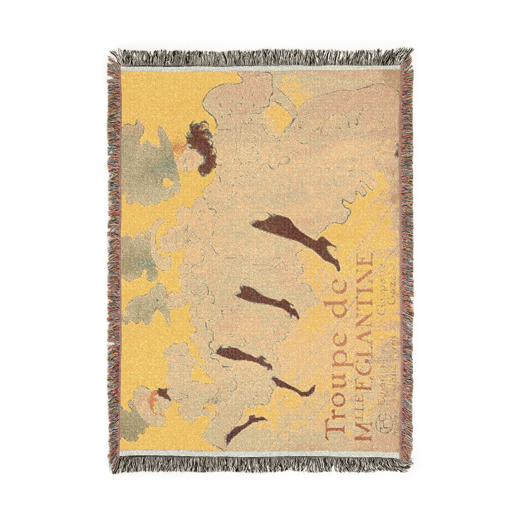 Henri de Toulouse-Lautrec - Mademoiselle Eglantine's Troupe | Woven Tapestry Blanket