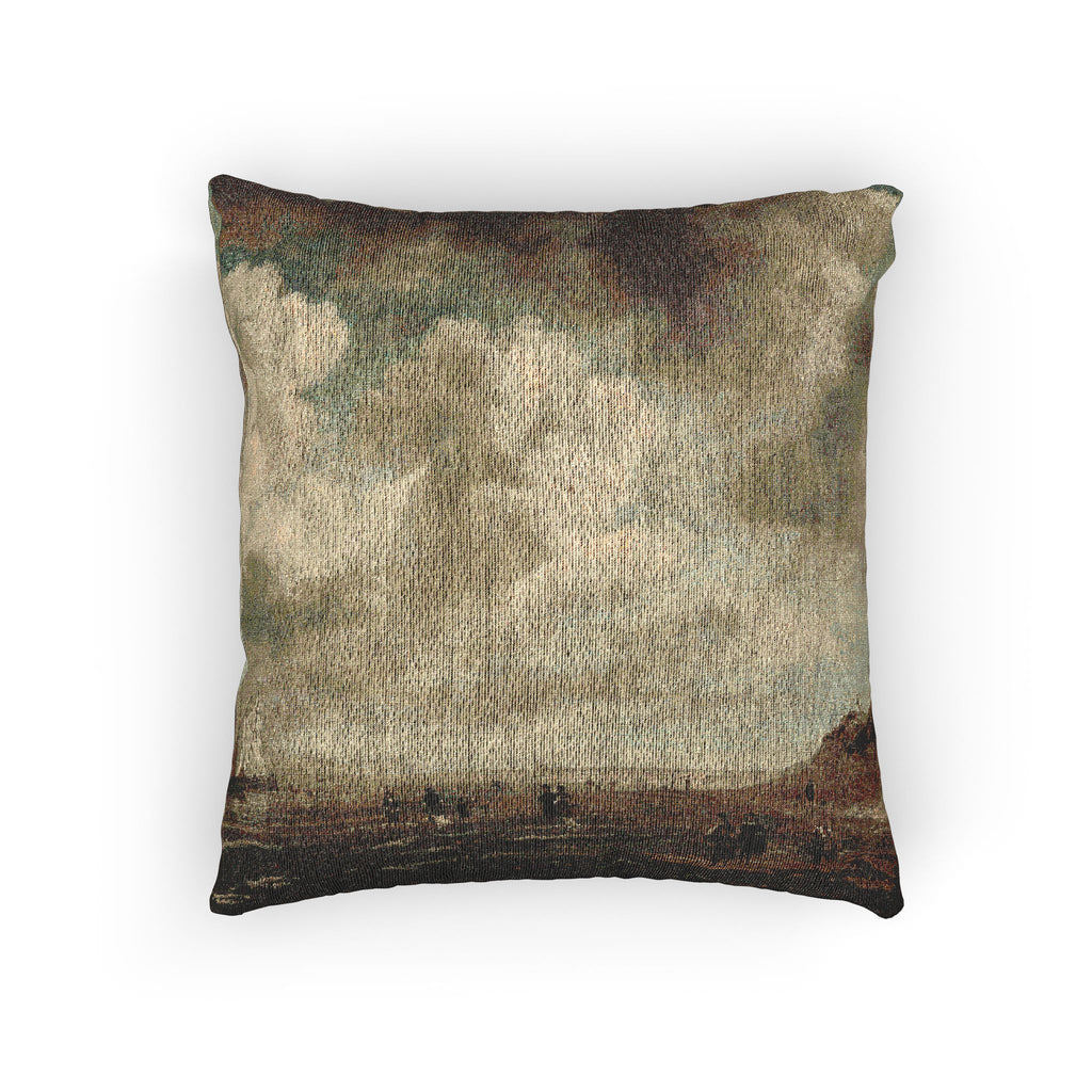 Naar Jacob van Ruisdael - Beach View - 154 - Mauritshuis | Woven Pillow