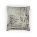 Giovanni Battista Tiepolo - Standing Philosopher and Two Other Figures, from Capricci | Woven Pillow