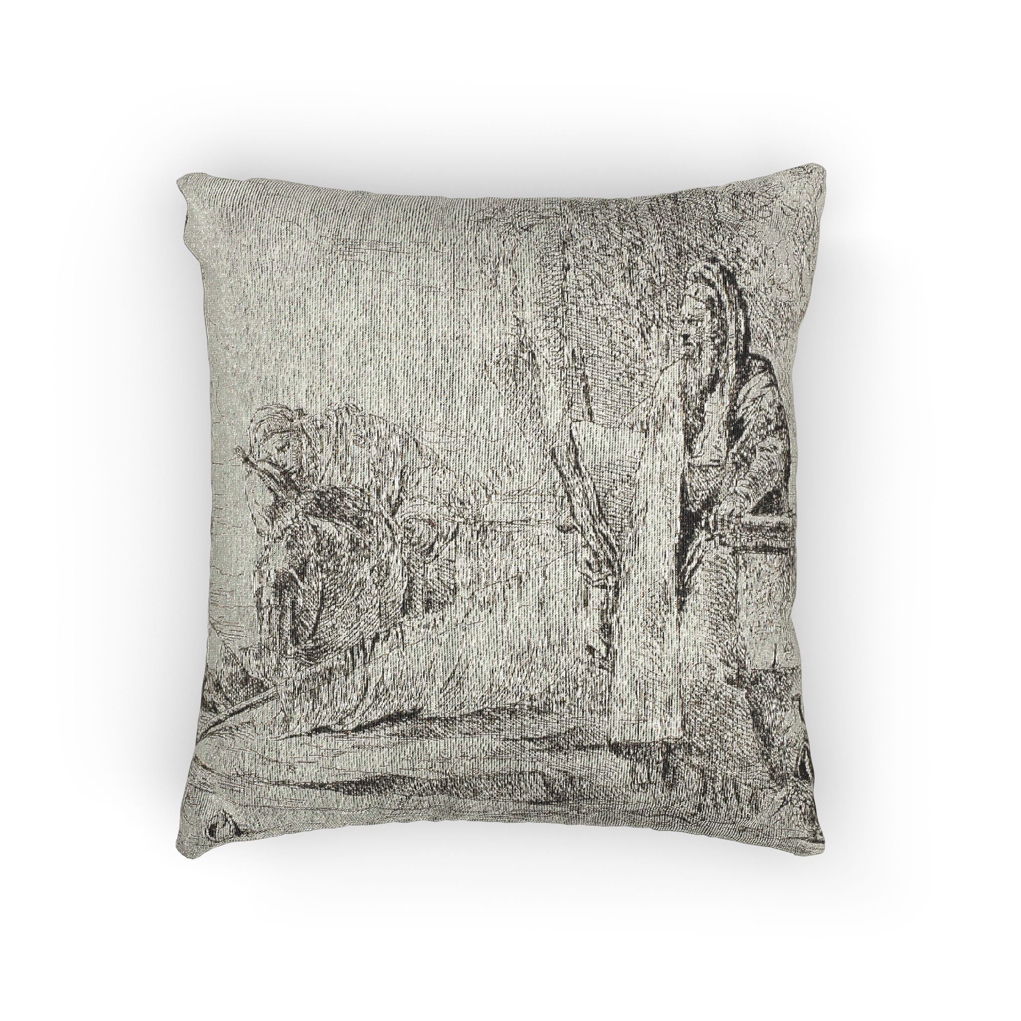 Giovanni Battista Tiepolo - Standing Philosopher and Two Other Figures, from Capricci | Woven Pillow