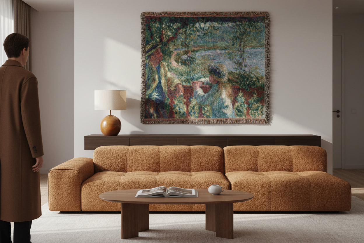 Near the Lake Pierre-Auguste Renoir Tapestry Blanket