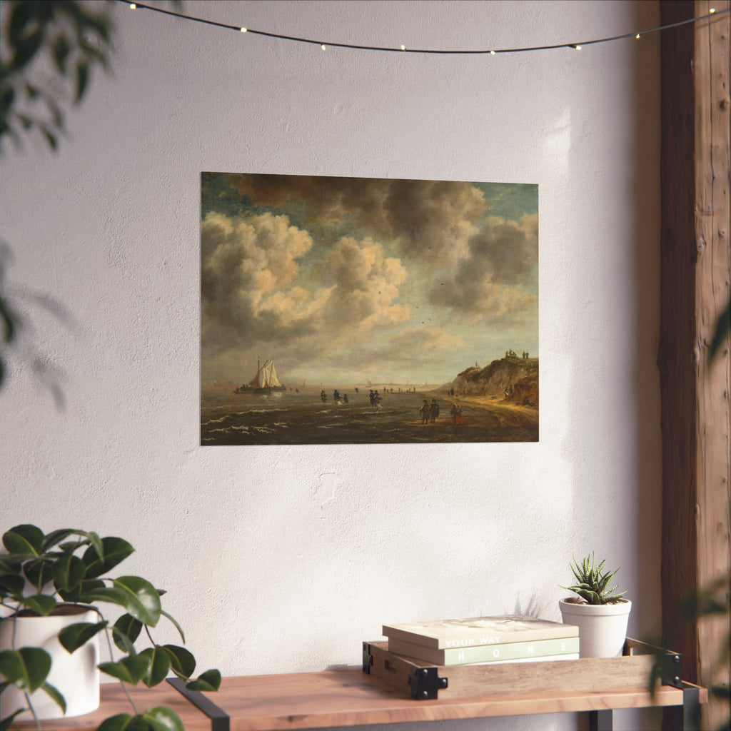 Naar Jacob van Ruisdael - Beach View - 154 - Mauritshuis | Fine Art Poster