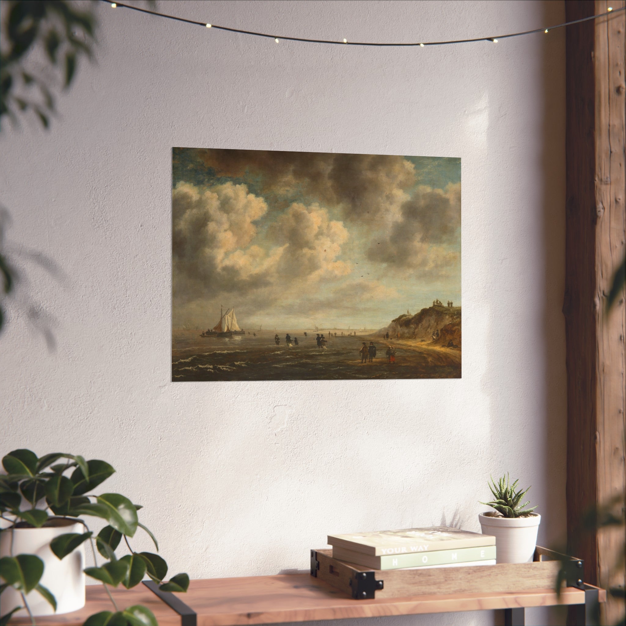 Naar Jacob van Ruisdael - Beach View - 154 - Mauritshuis | Fine Art Poster