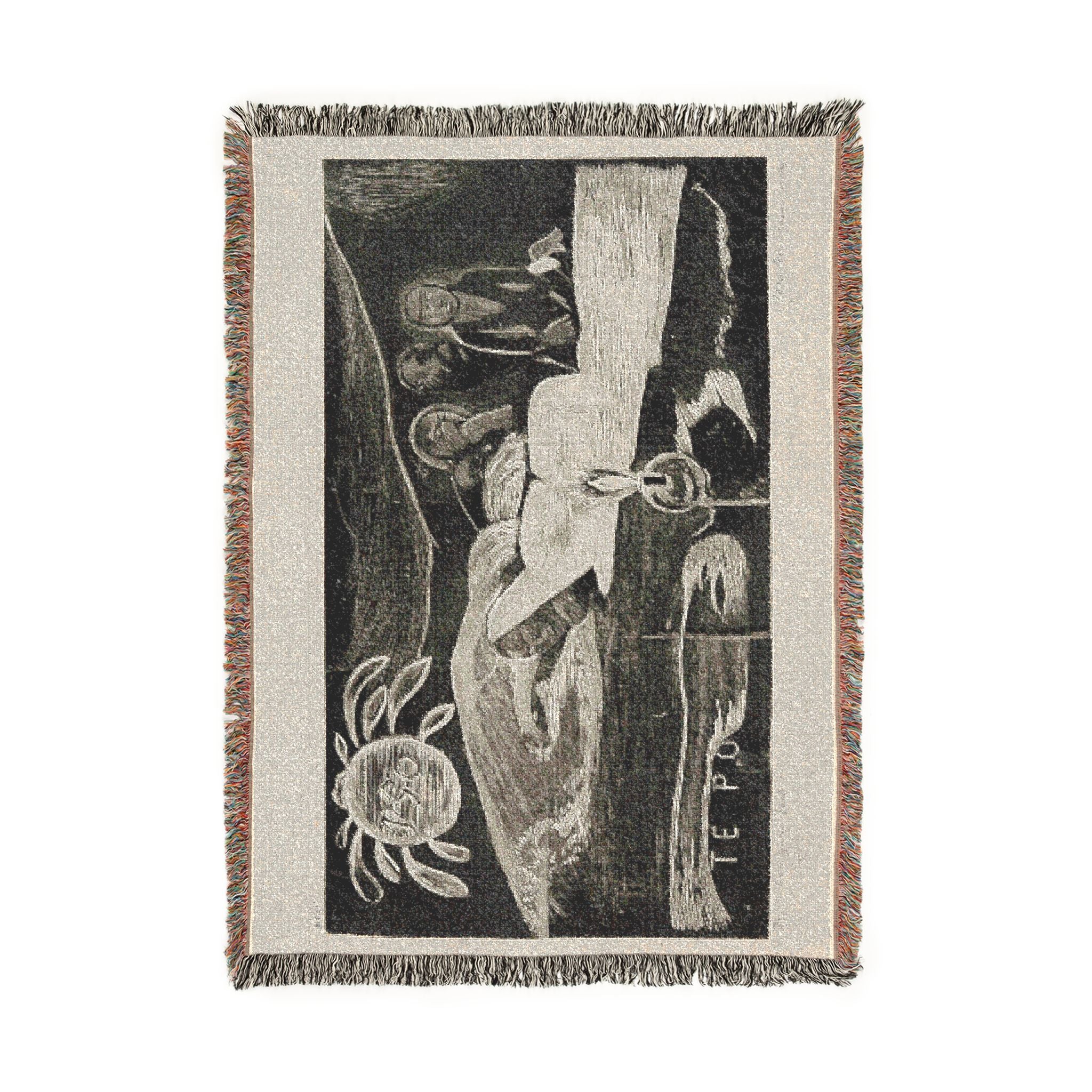 Paul Gauguin - Te po (The Night), from the Noa Noa Suite | Woven Tapestry Blanket