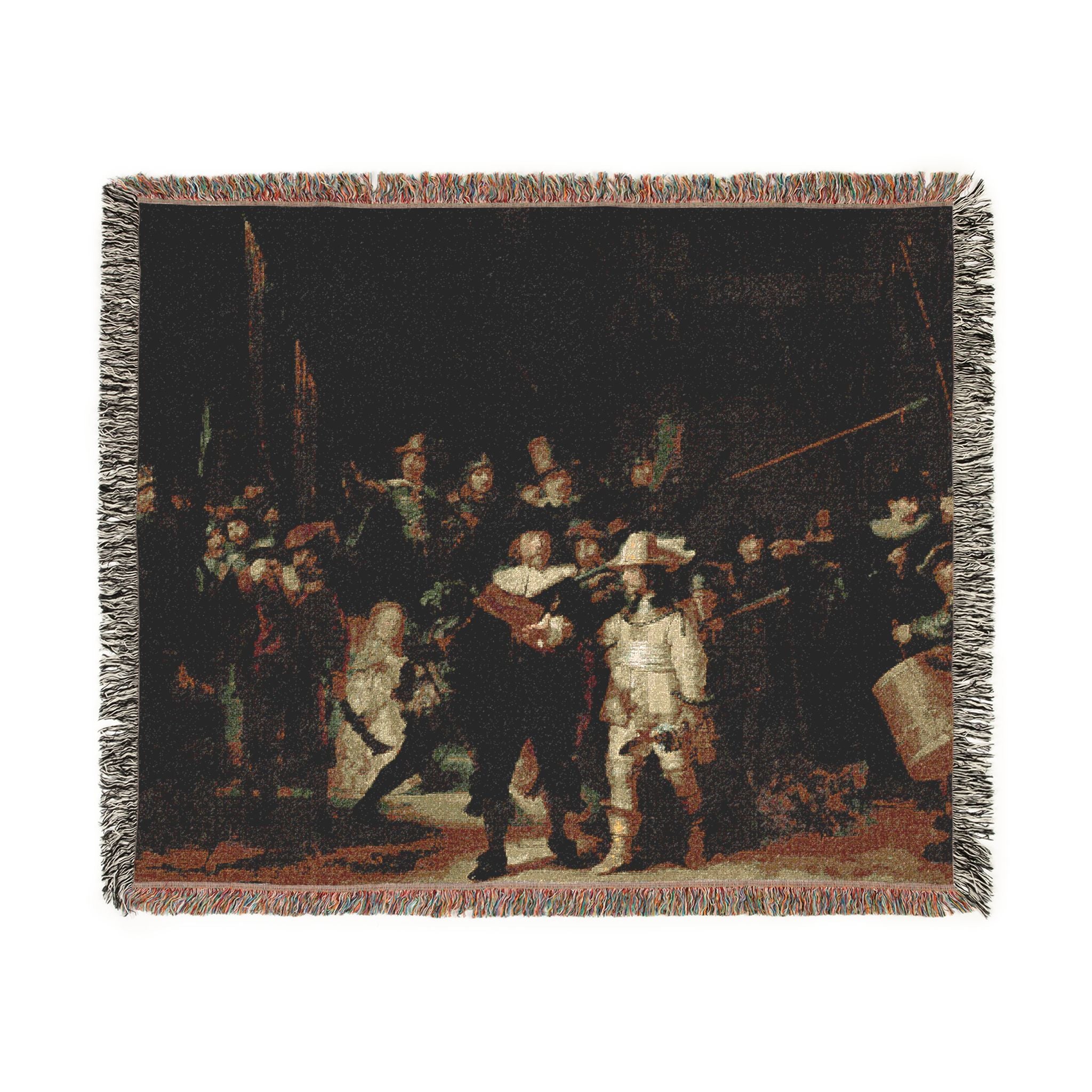 The Night Watch Woven Blanket - Rembrandt Fine-Art Tapestry Throw