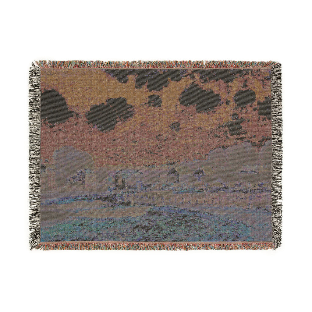Alfred Sisley - Watering Place at Marly | Woven Tapestry Blanket