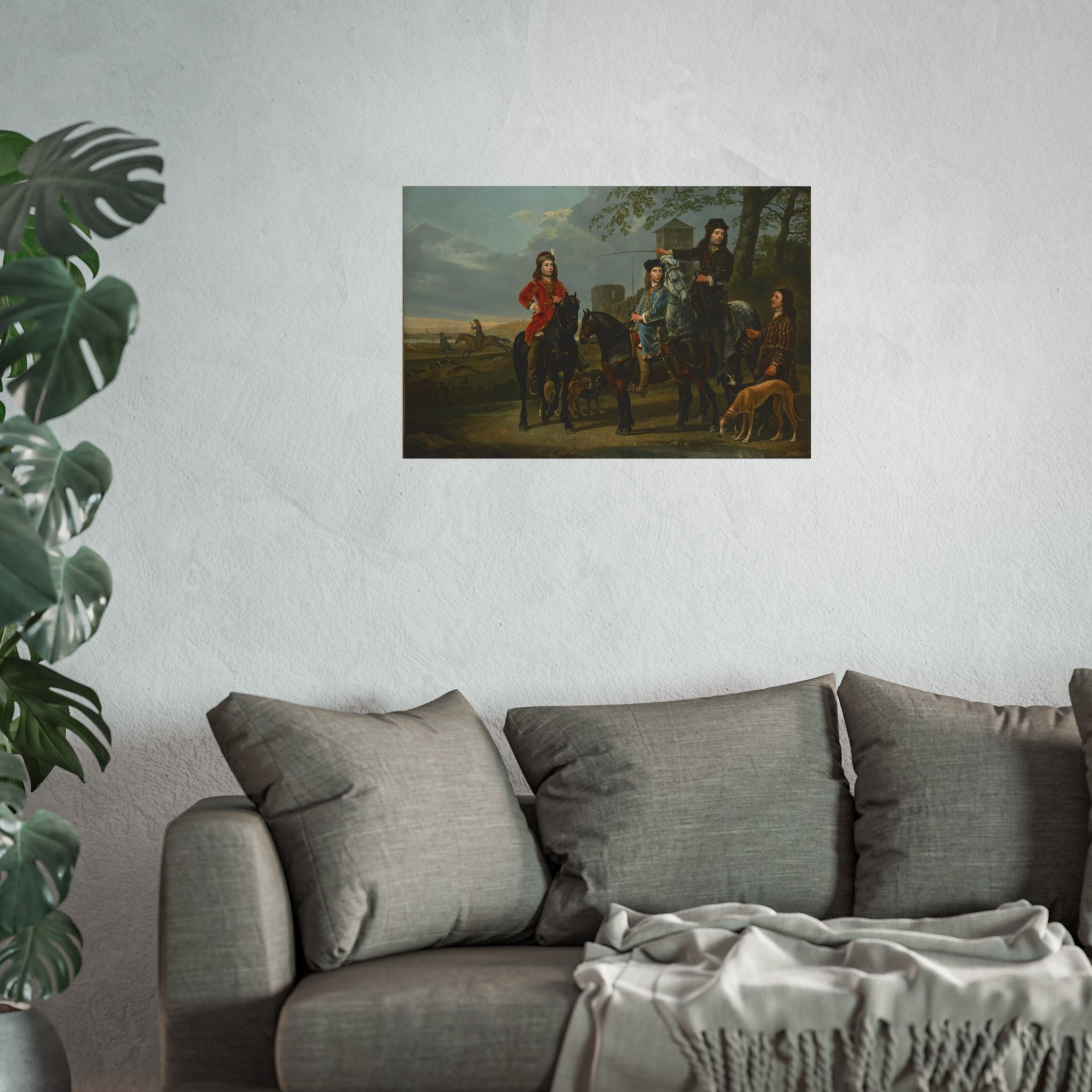 Equestrian Portrait of Cornelis (1639–1680) and Michiel Pompe van Meerdervoort (1638–1653) with Their Tutor and Coachman | Fine Art Poster