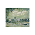 Alfred Sisley - Landscape along the Seine with the Institut de France and the Pont des Arts | Fine Art Poster
