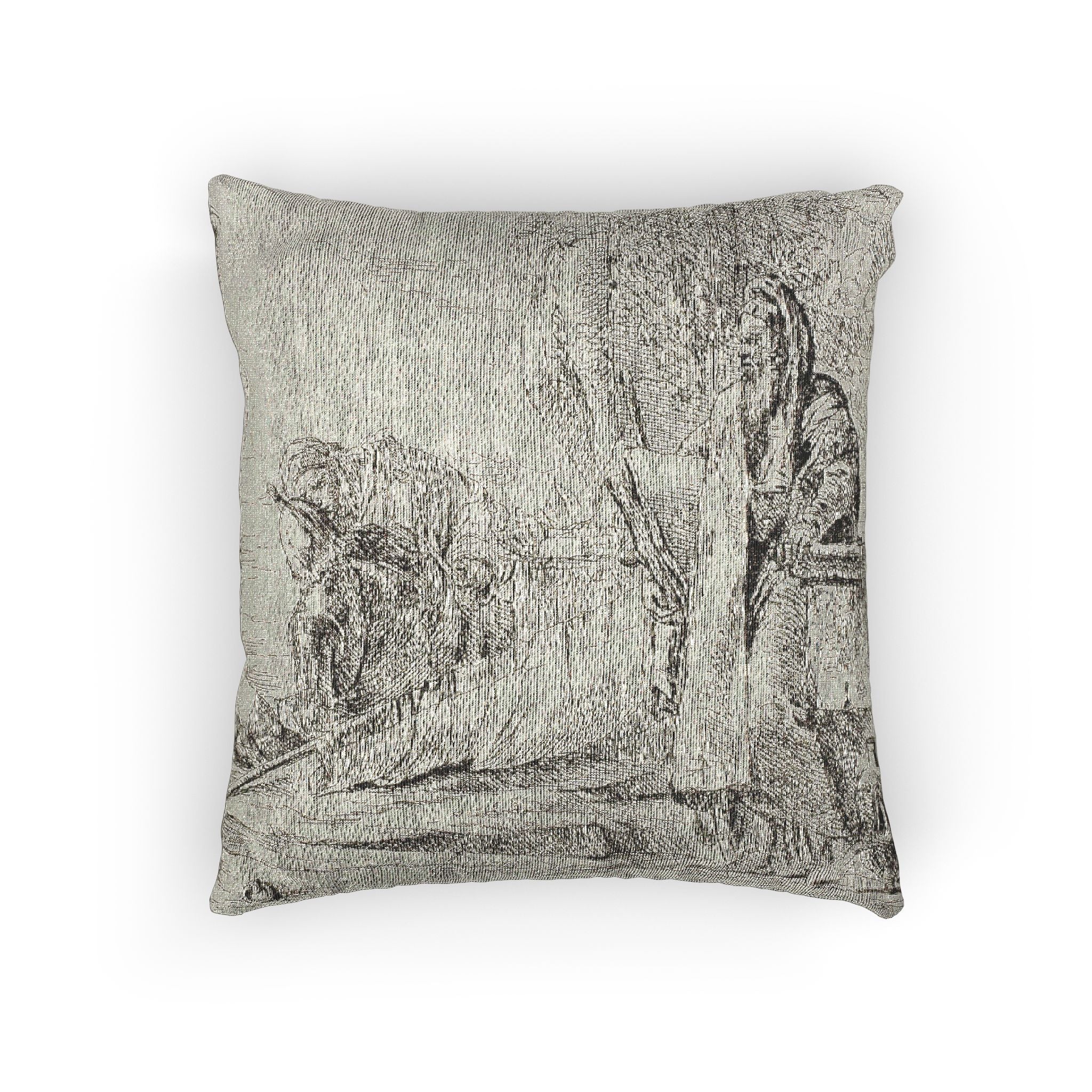 Giovanni Battista Tiepolo - Standing Philosopher and Two Other Figures, from Capricci | Woven Pillow