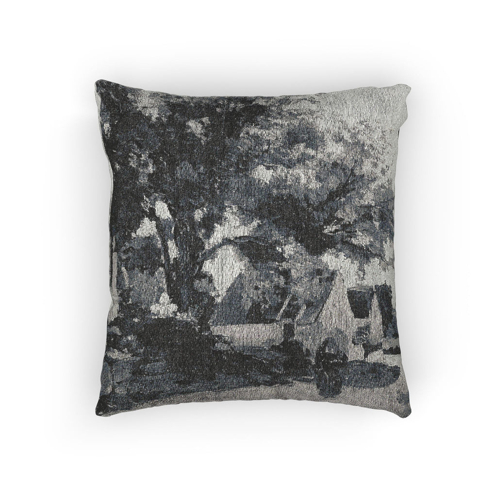 Charles François Daubigny - Village in Brittany | Woven Pillow