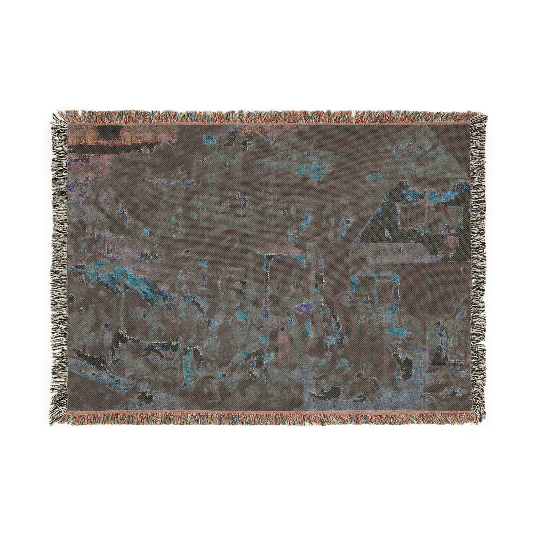 Pieter Brueghel the Elder - The Dutch Proverbs - Google Art Project | Woven Tapestry Blanket