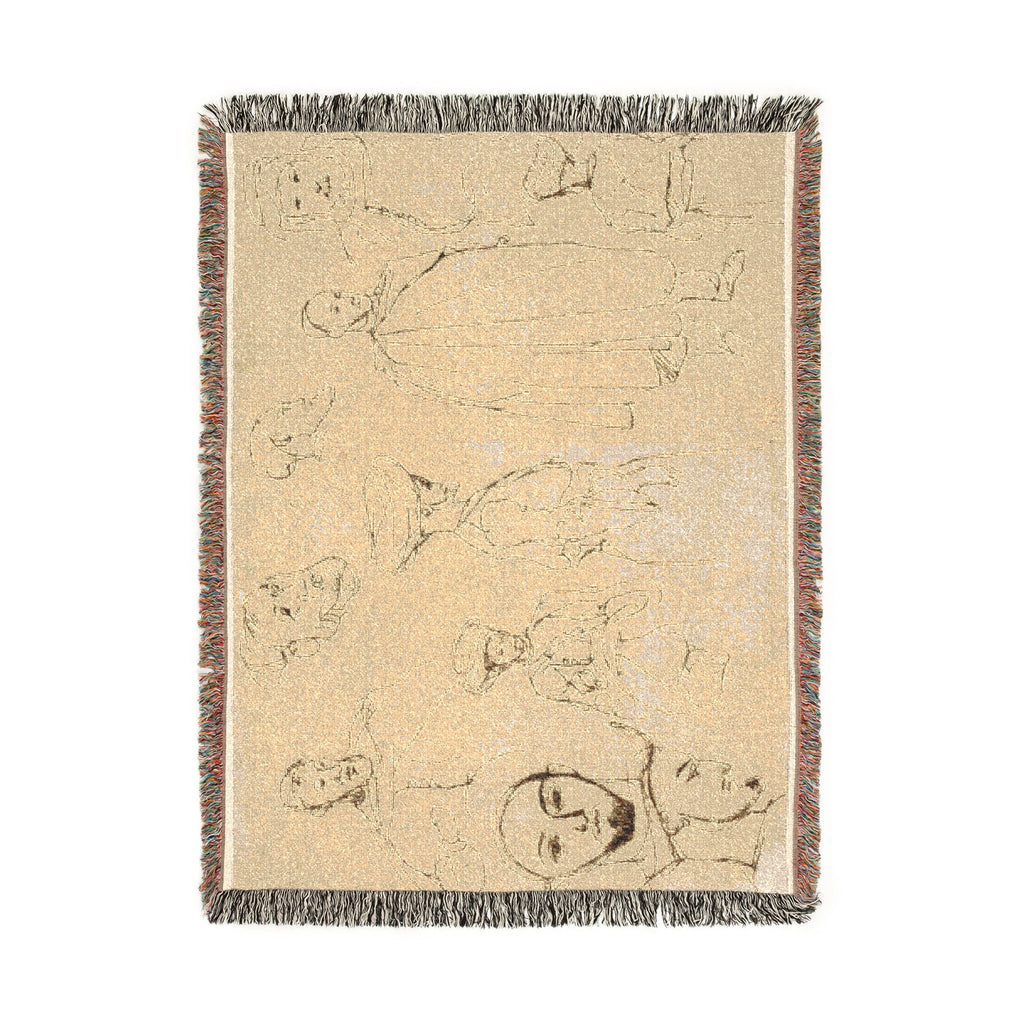 Eugène Delacroix - Sketches of Algerian Men | Woven Tapestry Blanket