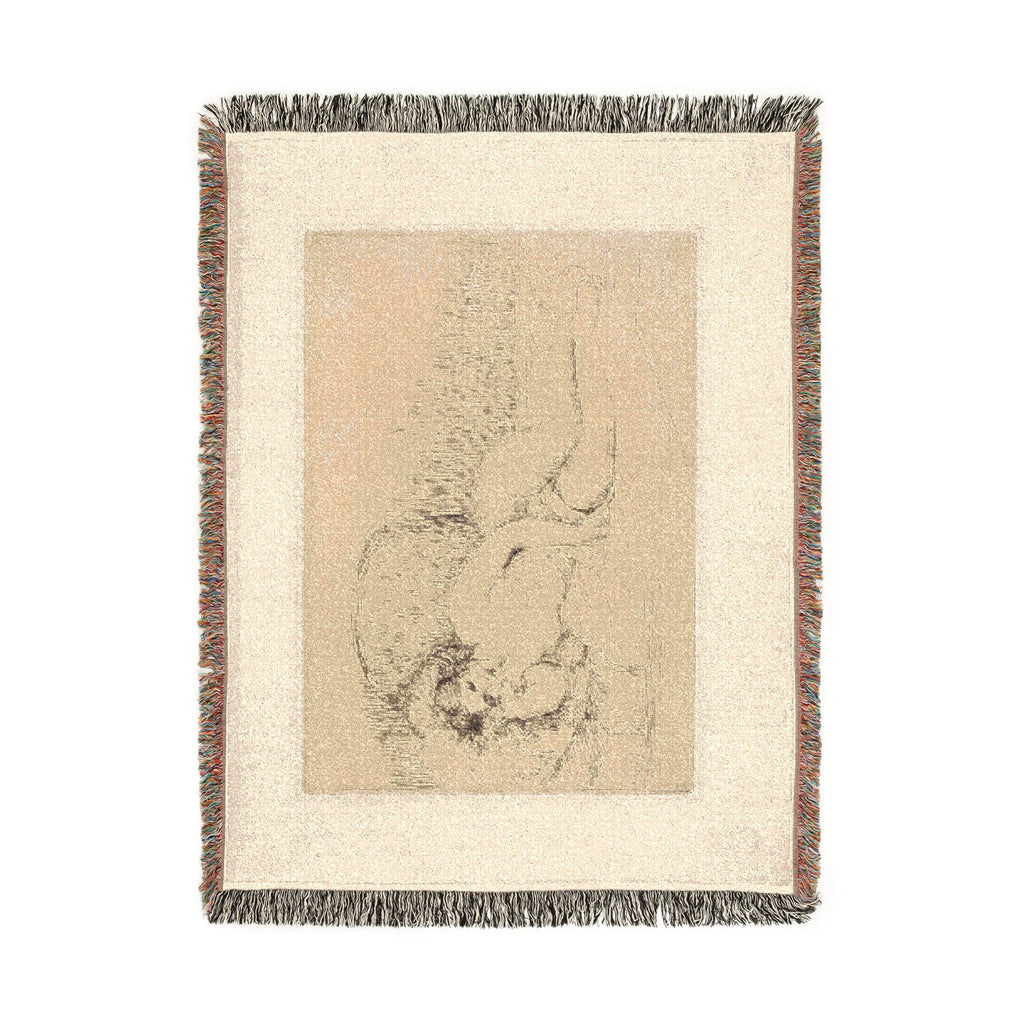 Pierre-Auguste Renoir - Woman Reclining, to the Left | Woven Tapestry Blanket