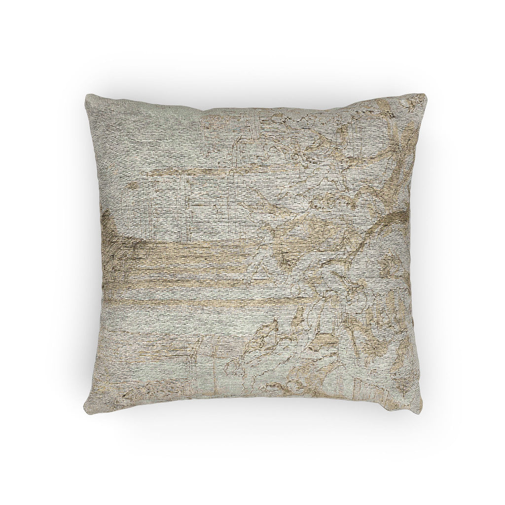 School of Nicolas Poussin - Massacre of the Innocents (recto); Figure Sketches (verso) | Woven Pillow