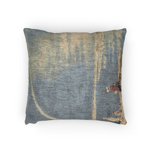 An April Shower J. M. W. Turner Woven Pillow