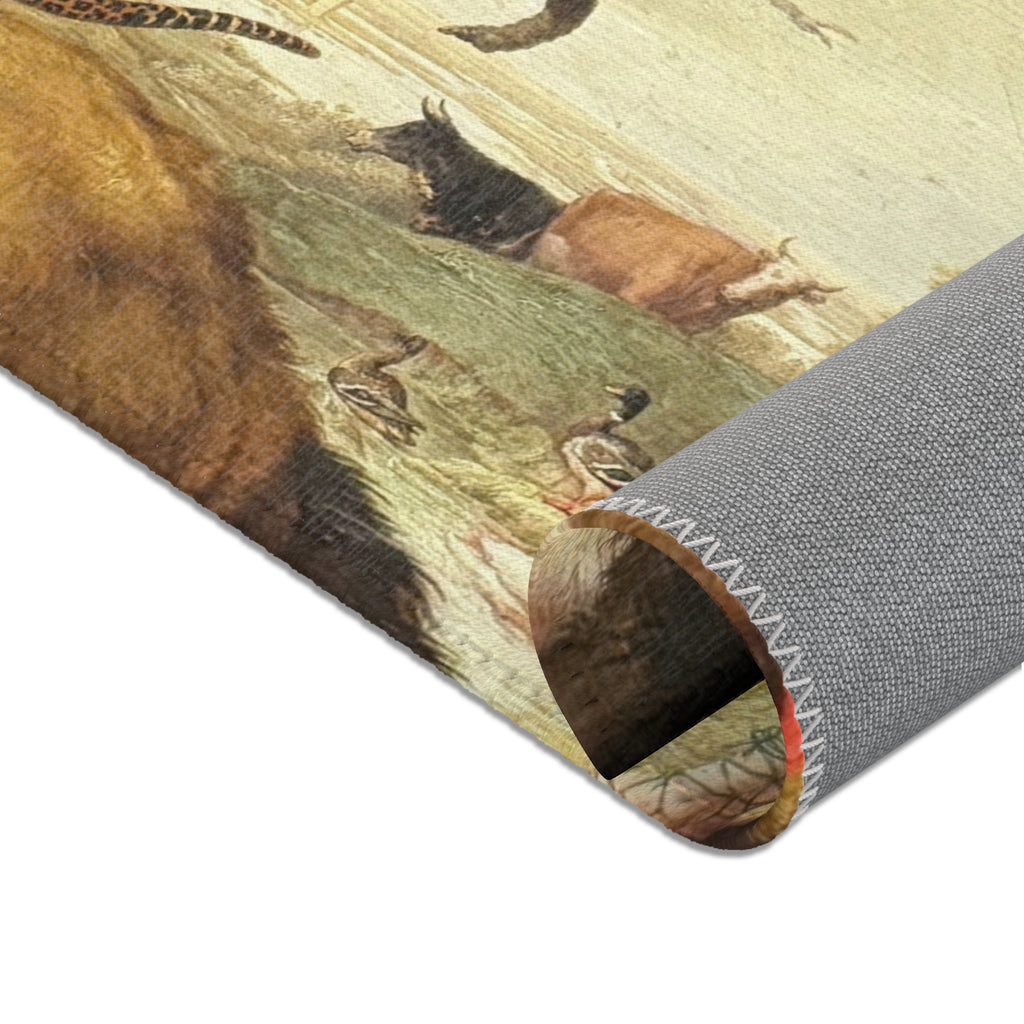 Dessau, Anhaltische Gemäldegalerie, Aelbert Jacobsz. Cuyp, Orpheus und die Tiere | Area Rug