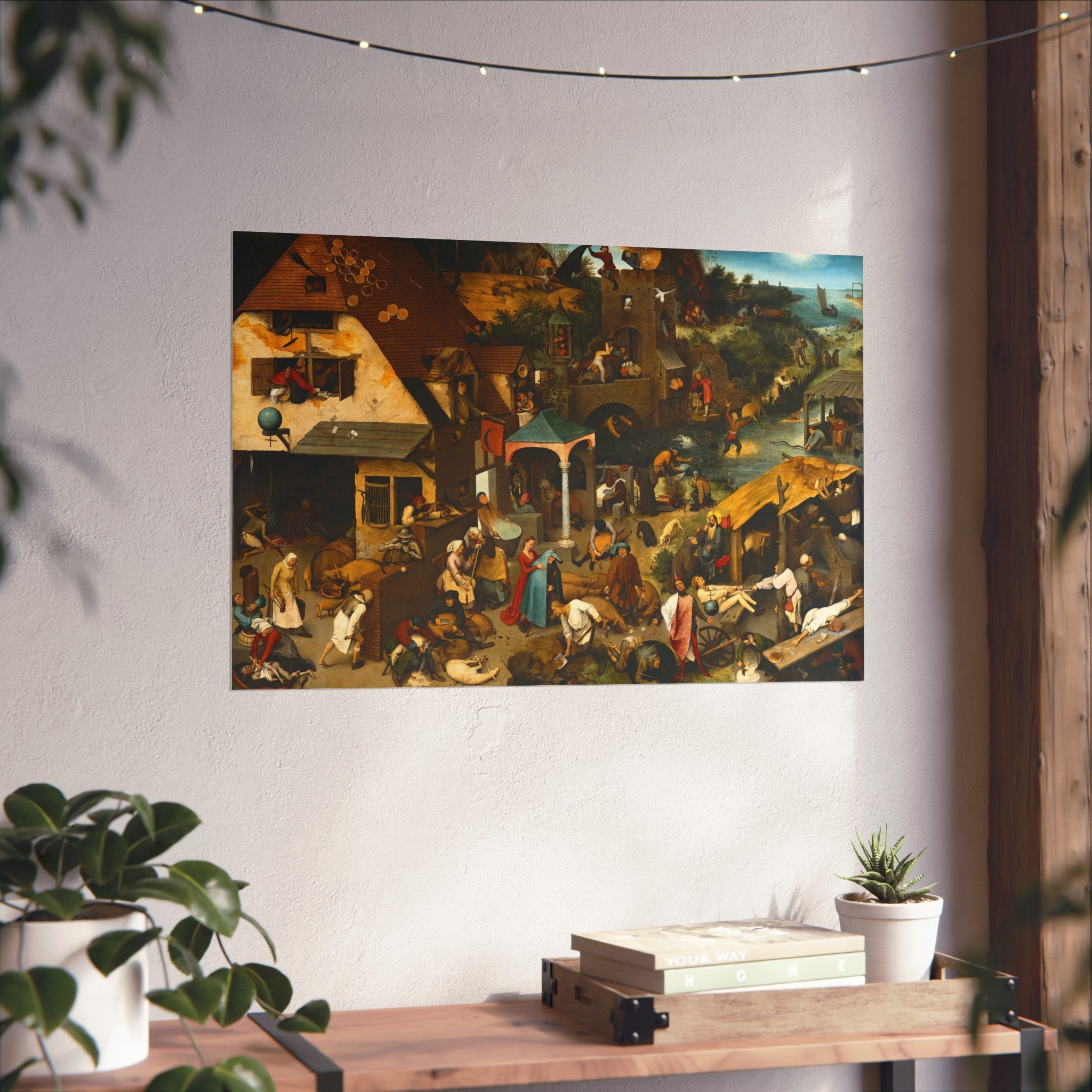 Pieter Brueghel the Elder - The Dutch Proverbs - Google Art Project | Fine Art Poster
