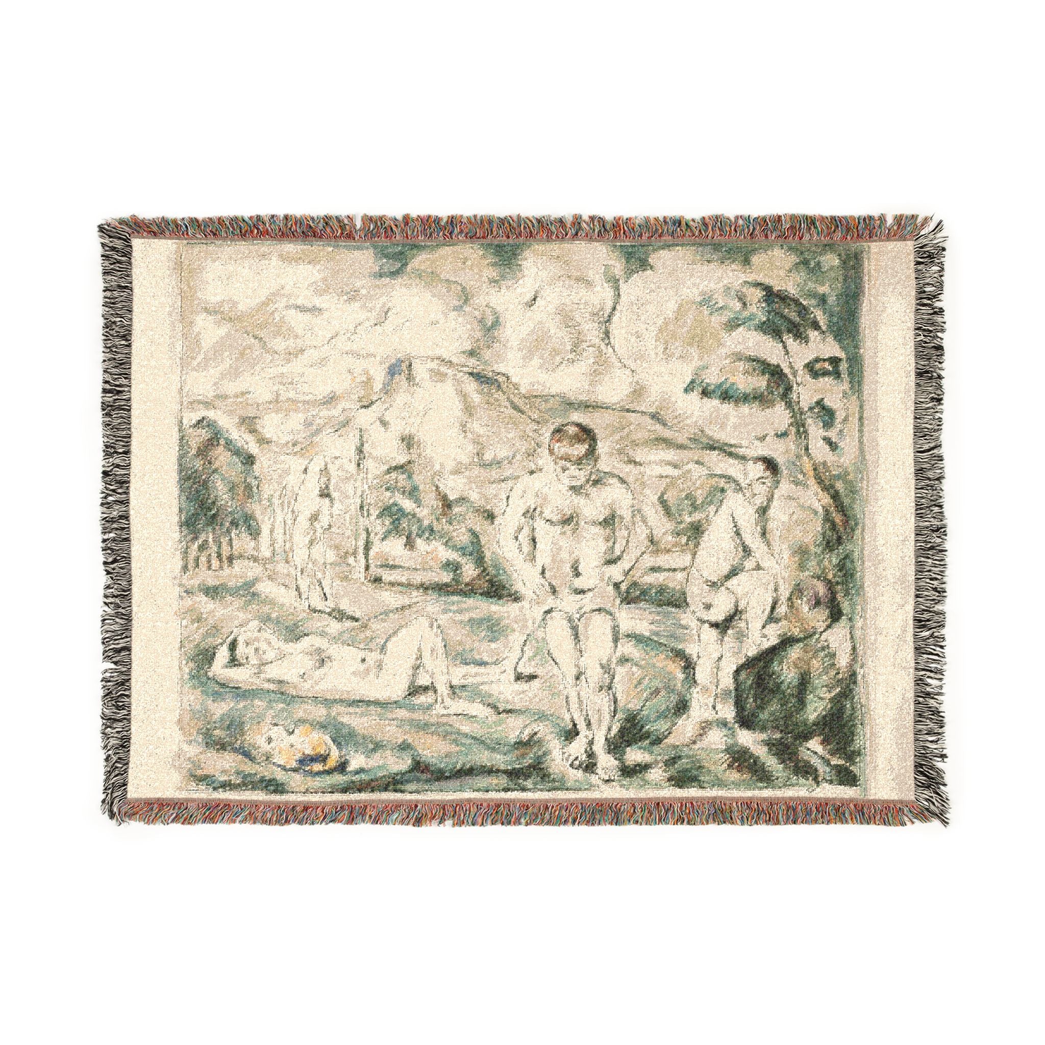 Paul Cezanne - Large Bathers | Woven Tapestry Blanket