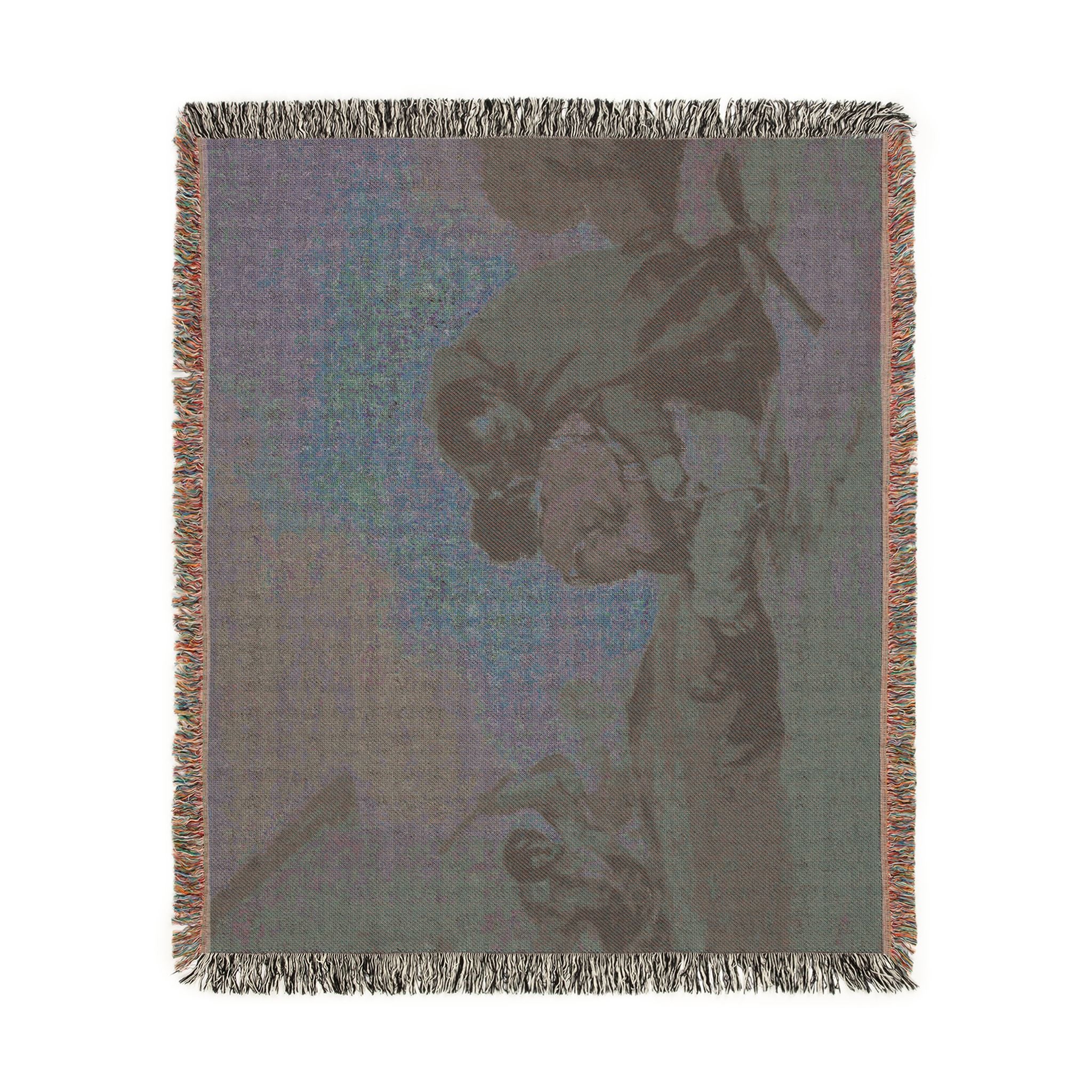 Francisco José de Goya y Lucientes - Friar Pedro Binds El Maragato with a Rope | Woven Tapestry Blanket