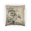 Jacob van Ruisdael - Landscape with Tree on Road to Buildings | Woven Pillow