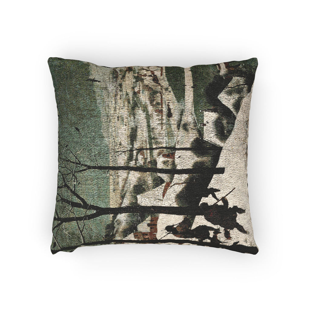 Pieter Bruegel the Elder - Hunters in the Snow (Winter) - Google Art Project | Woven Pillow
