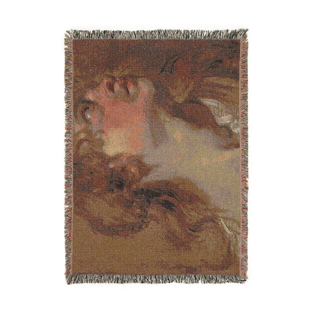 Anthony van Dyck - Head of a Girl | Woven Tapestry Blanket