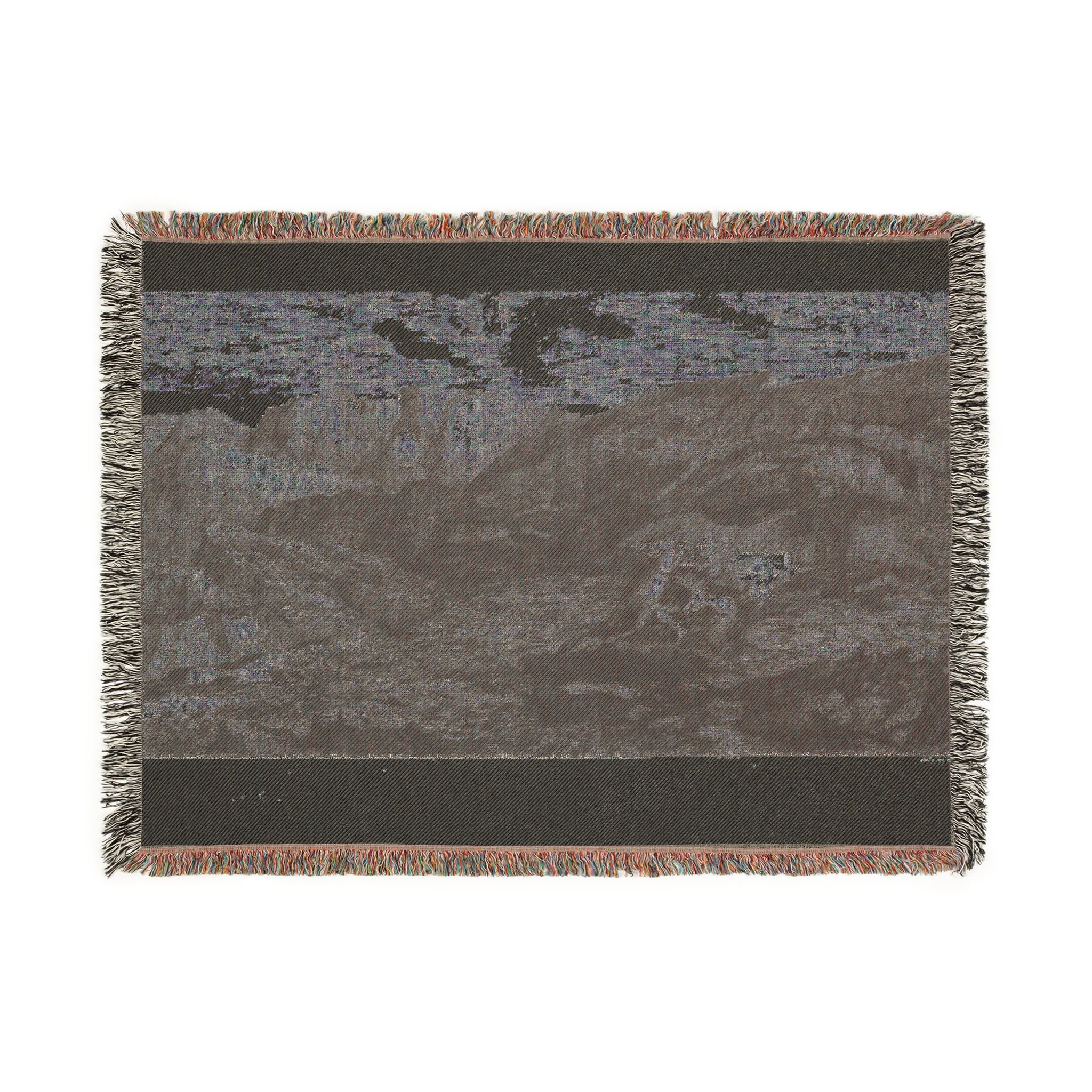 Odilon Redon - Fear | Woven Tapestry Blanket