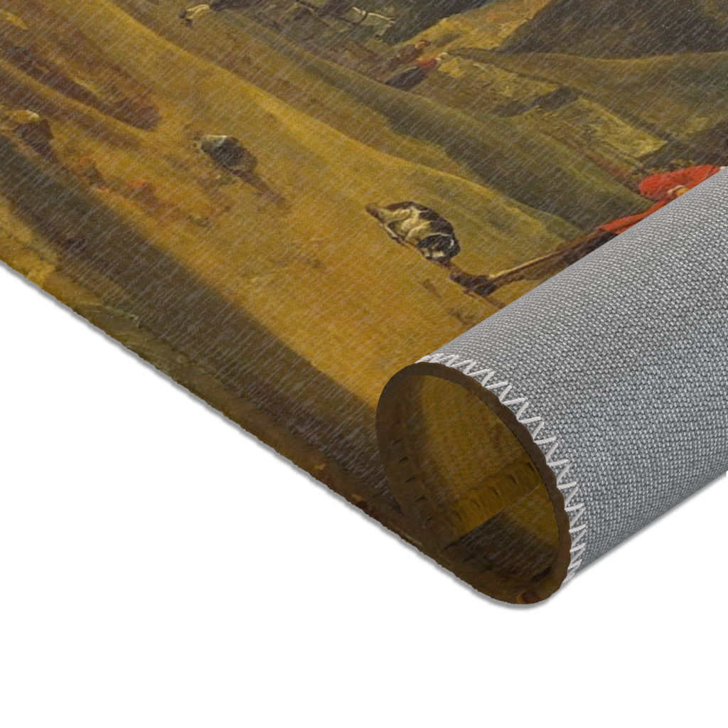 Aelbert Cuyp - Rivierlandschap met ruiters - Google Art Project | Area Rug