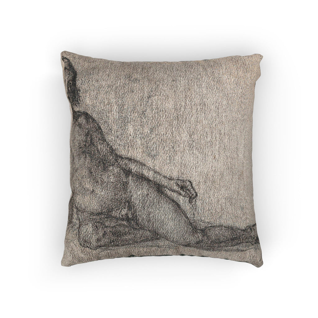 Paul Cezanne - Male Nude | Woven Pillow