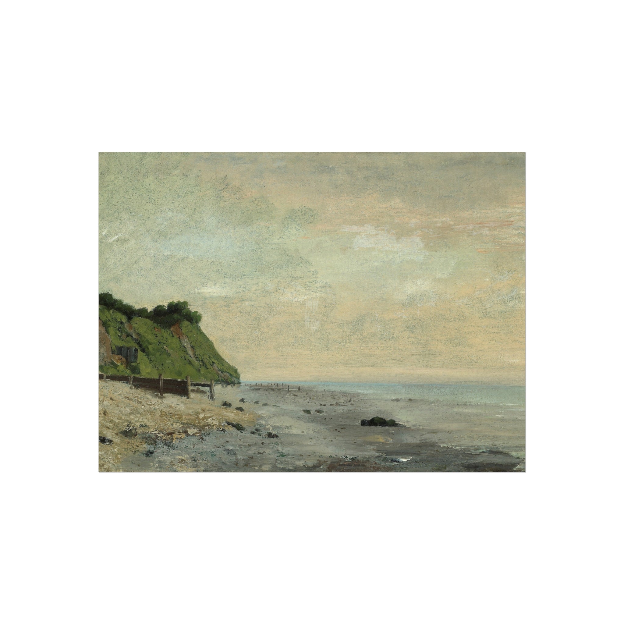 Gustave Courbet - Cliffs on the Sea Coast, Sunrise | Fine Art Poster