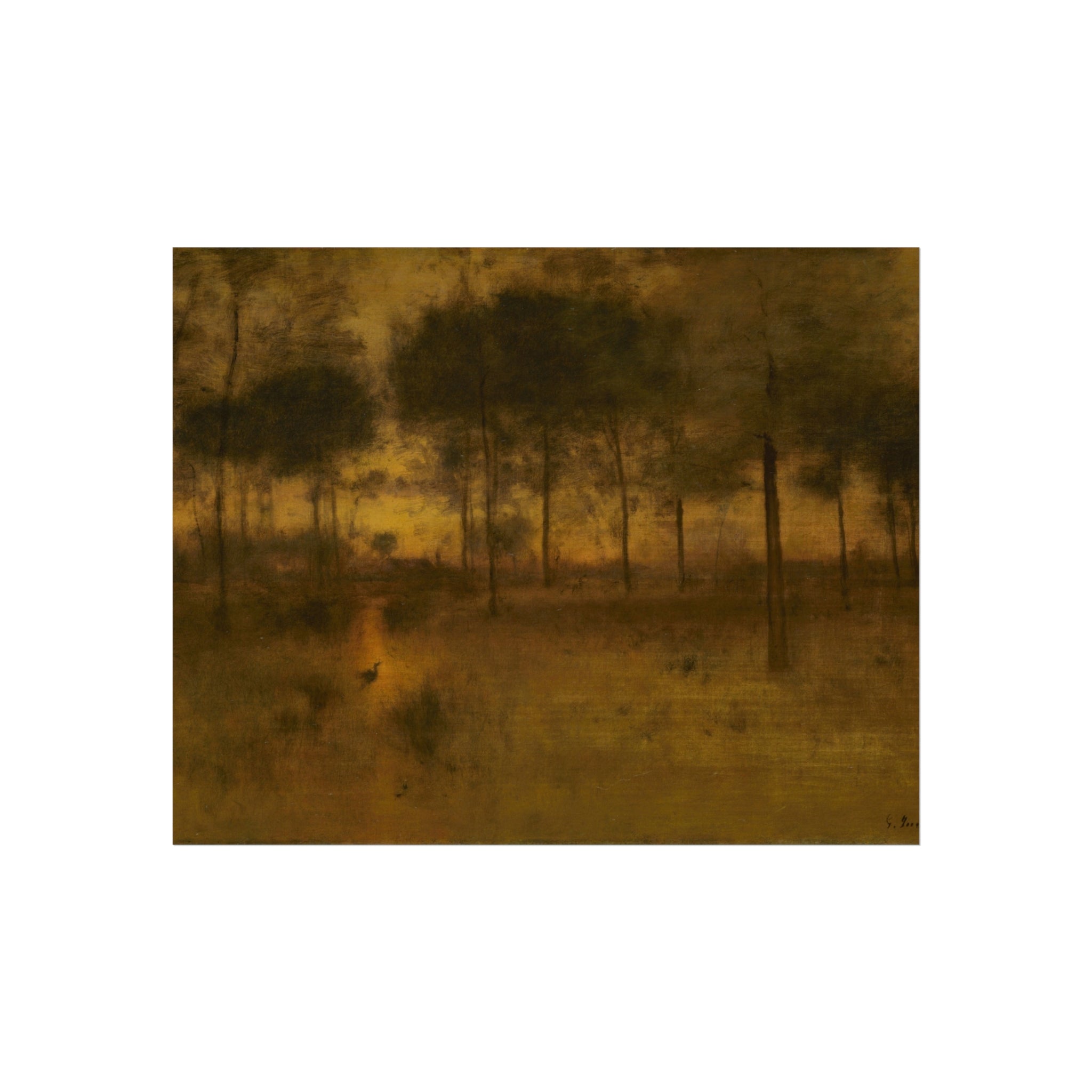 George Inness - The Home of the Heron | Fine Art Poster