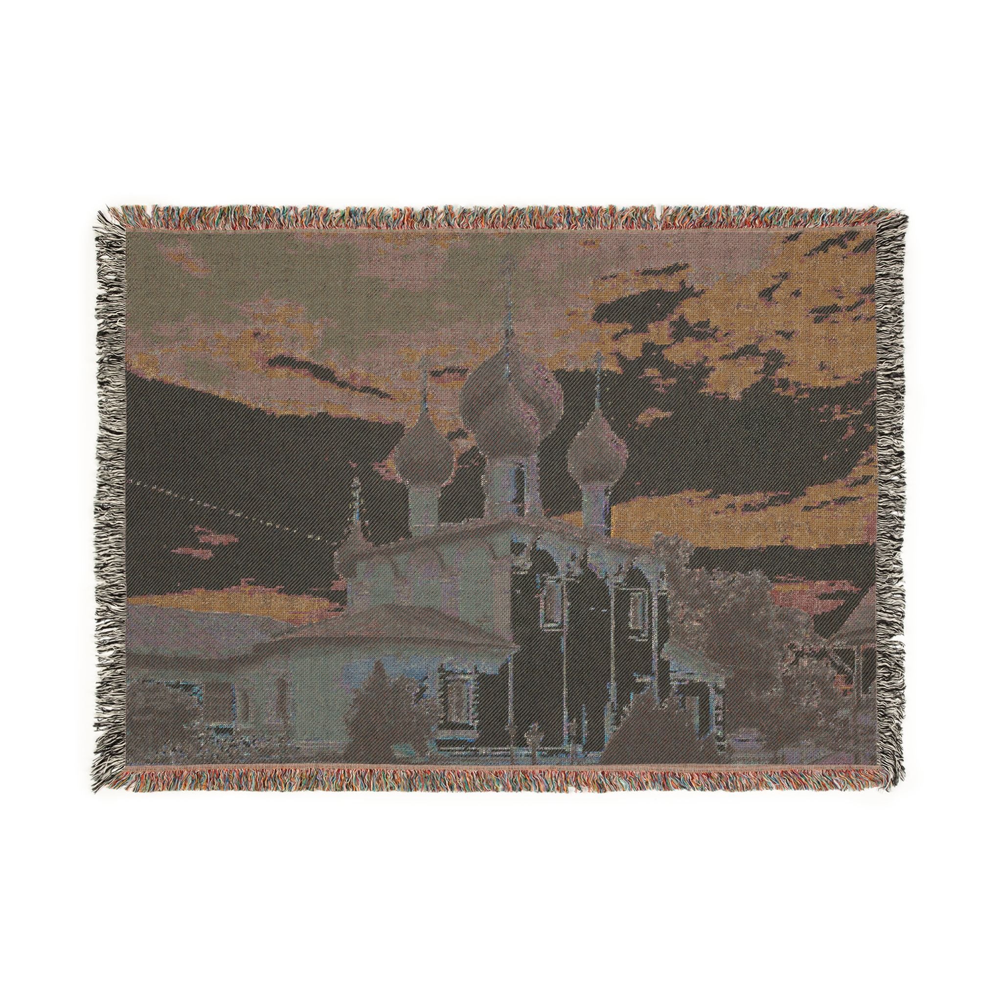 Church of the Beheading of Saint John the Baptist Alekseyevsky Monastery Uglich 2023-07-22 7452 | Woven Tapestry Blanket
