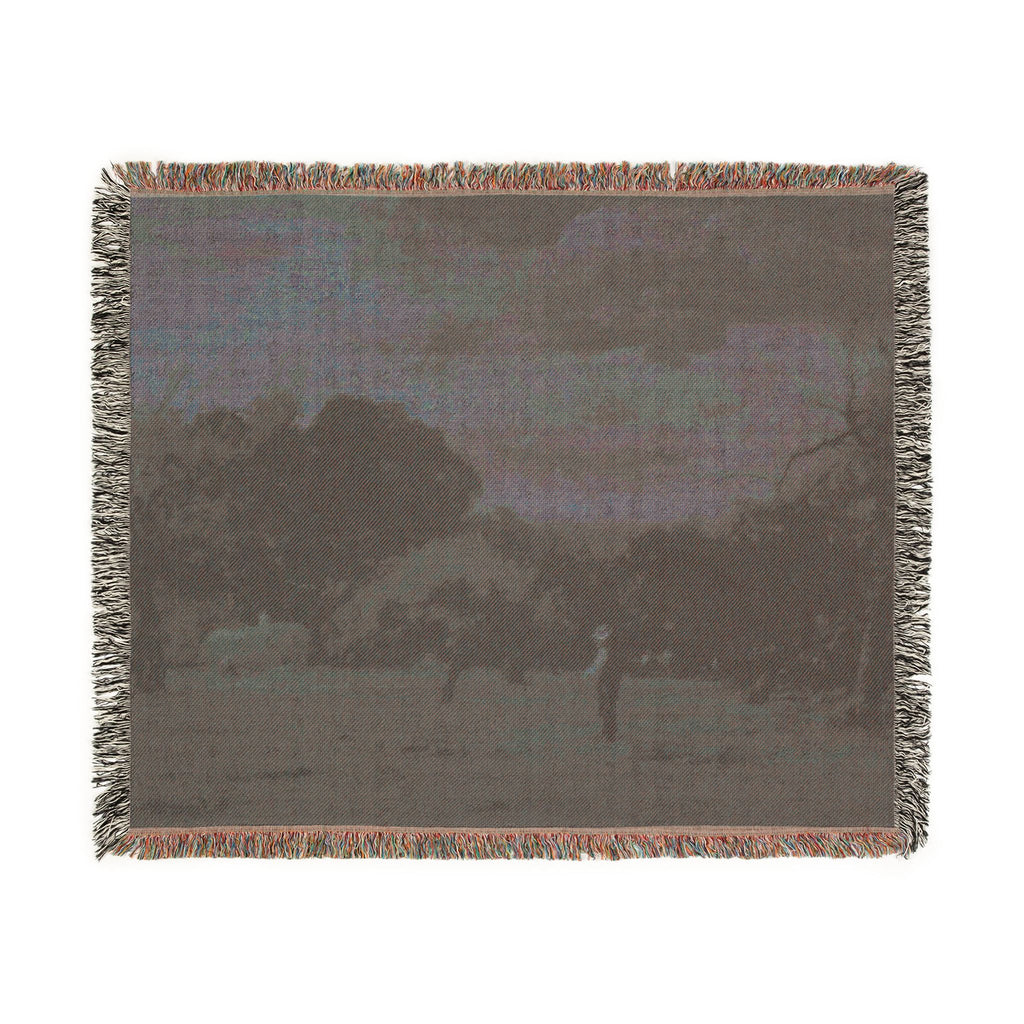 George Inness - Harvest, Montclair, New Jersey | Woven Tapestry Blanket
