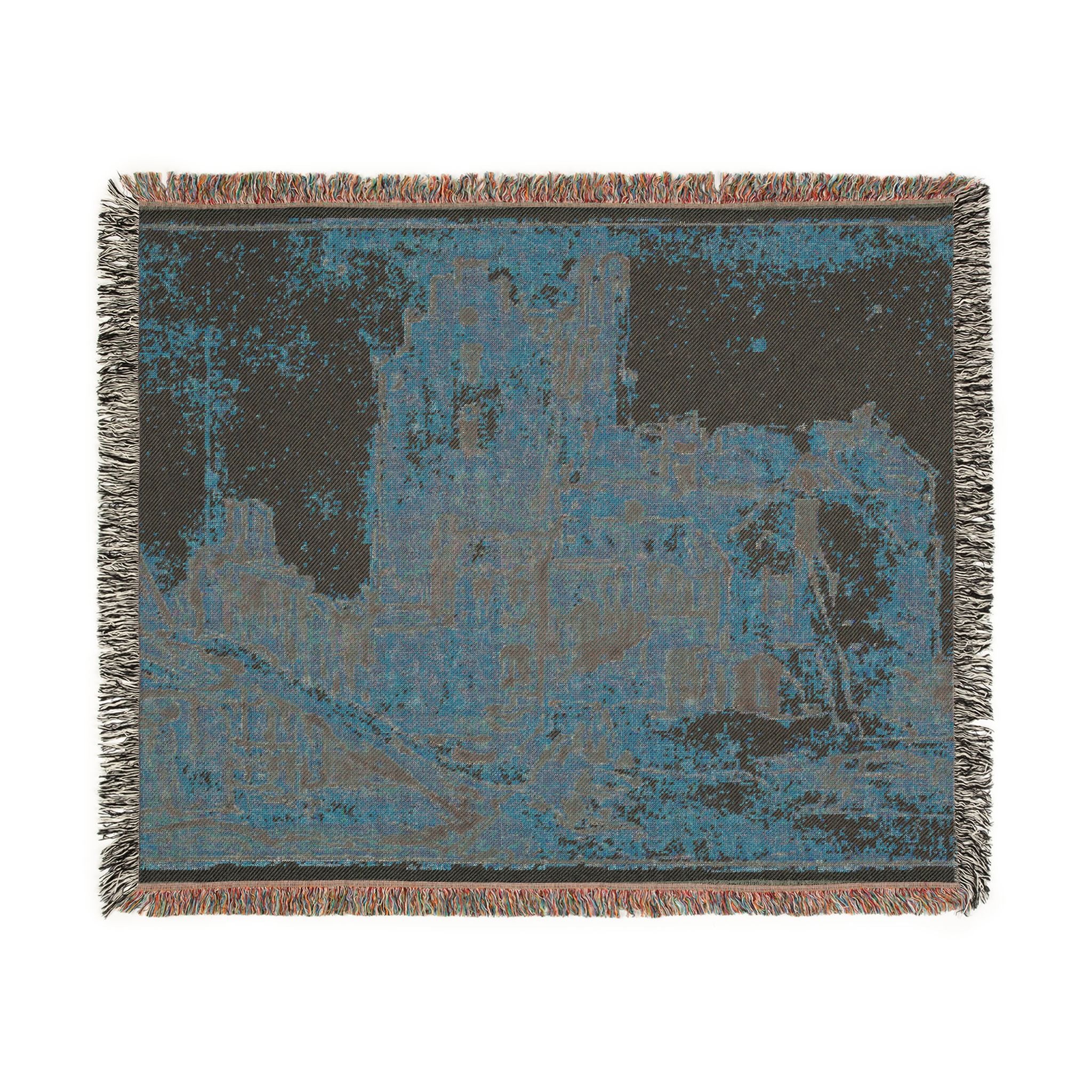 Rembrandt van Rijn - Kostverloren Castle in Decay | Woven Tapestry Blanket