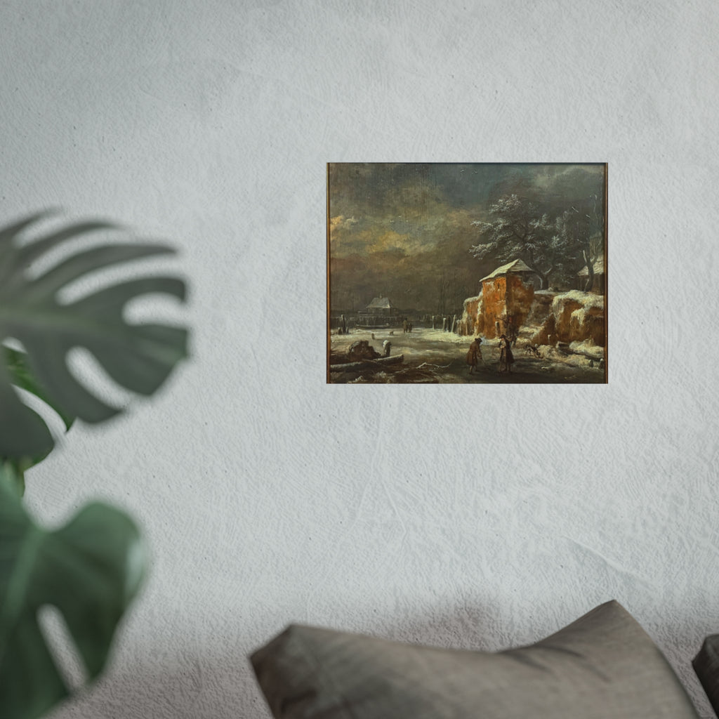 Hamburg, Kunsthalle, Jacob van Ruisdael, Winterlandschaft | Fine Art Poster