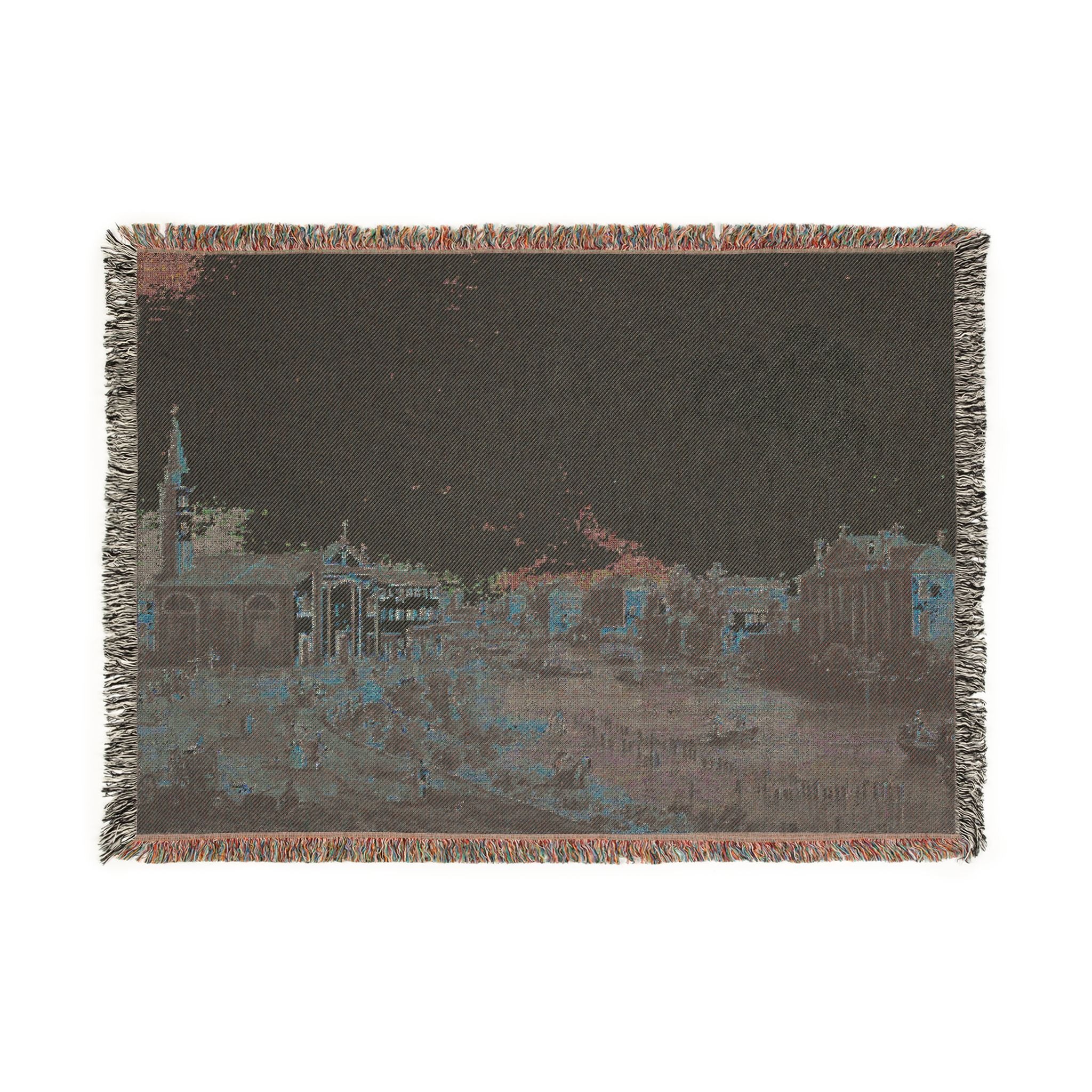 Bemberg Fondation Toulouse - Vue de Dolo - Canaletto ca 1740 - Inv 1011 | Woven Tapestry Blanket